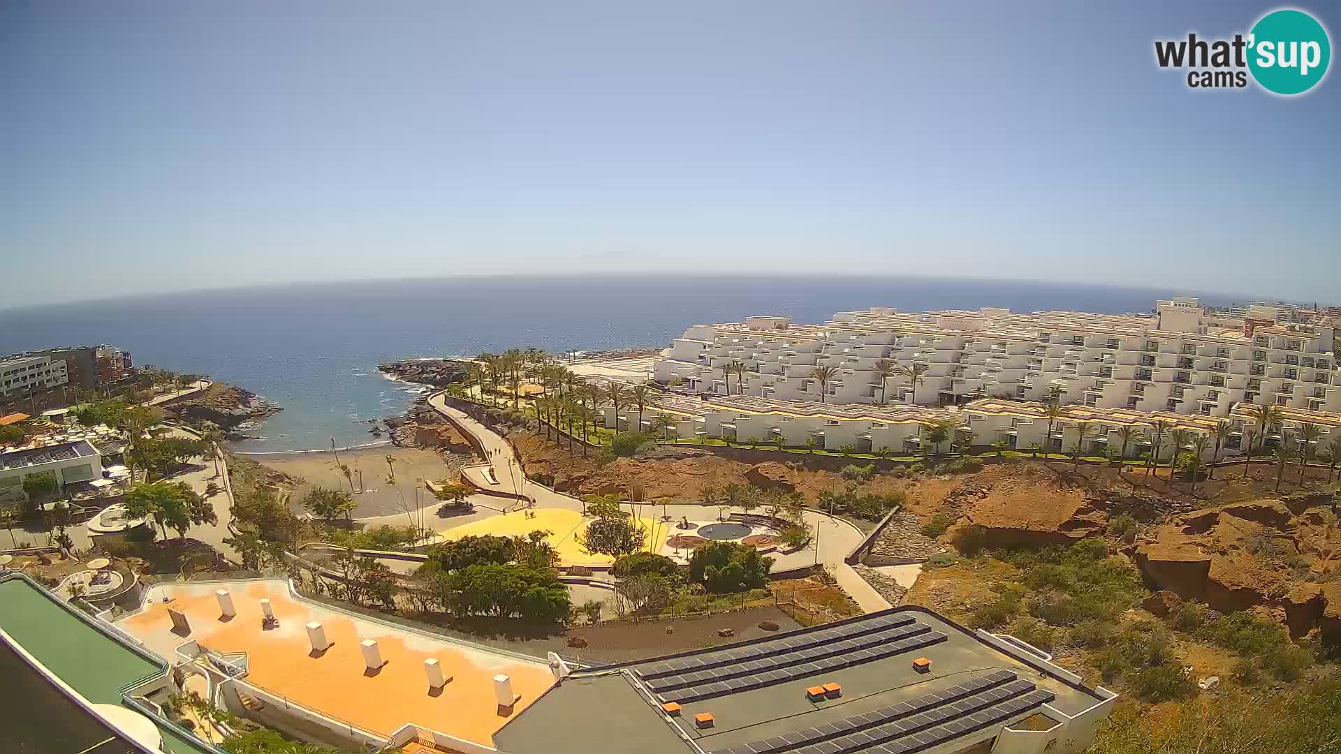 Live webcam Playa de Las Galgas – Playa Paraiso – La Gomera island – Adeje – Tenerife