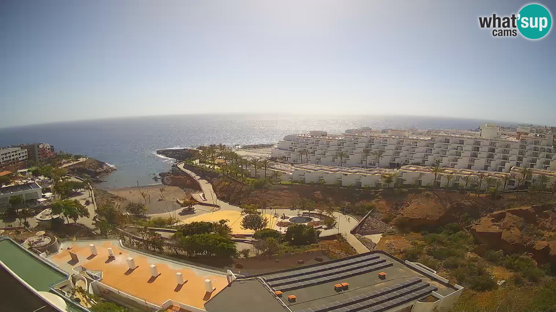Live webcam Playa de Las Galgas – Playa Paraiso – La Gomera island – Adeje – Tenerife