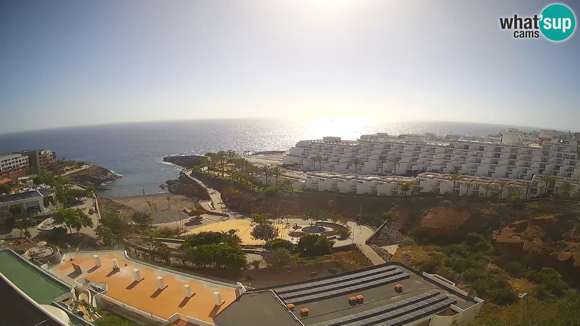 Spletna kamera v živo Las Galgas plaža – Playa Paraiso – otok La Gomera – Costa Adeje – Tenerife