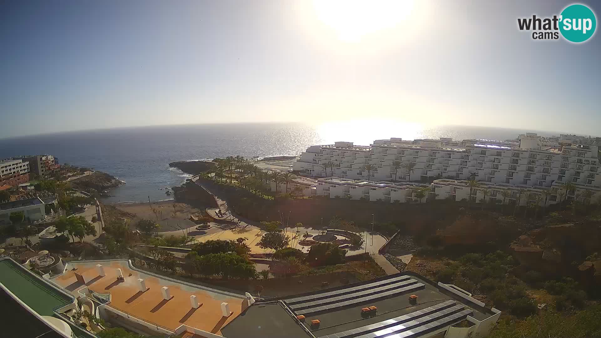 Live webcam Playa de Las Galgas – Playa Paraiso – La Gomera island – Adeje – Tenerife