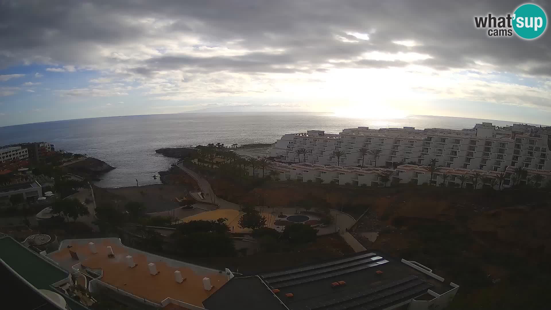 Live webcam Playa de Las Galgas – Playa Paraiso – La Gomera island – Adeje – Tenerife