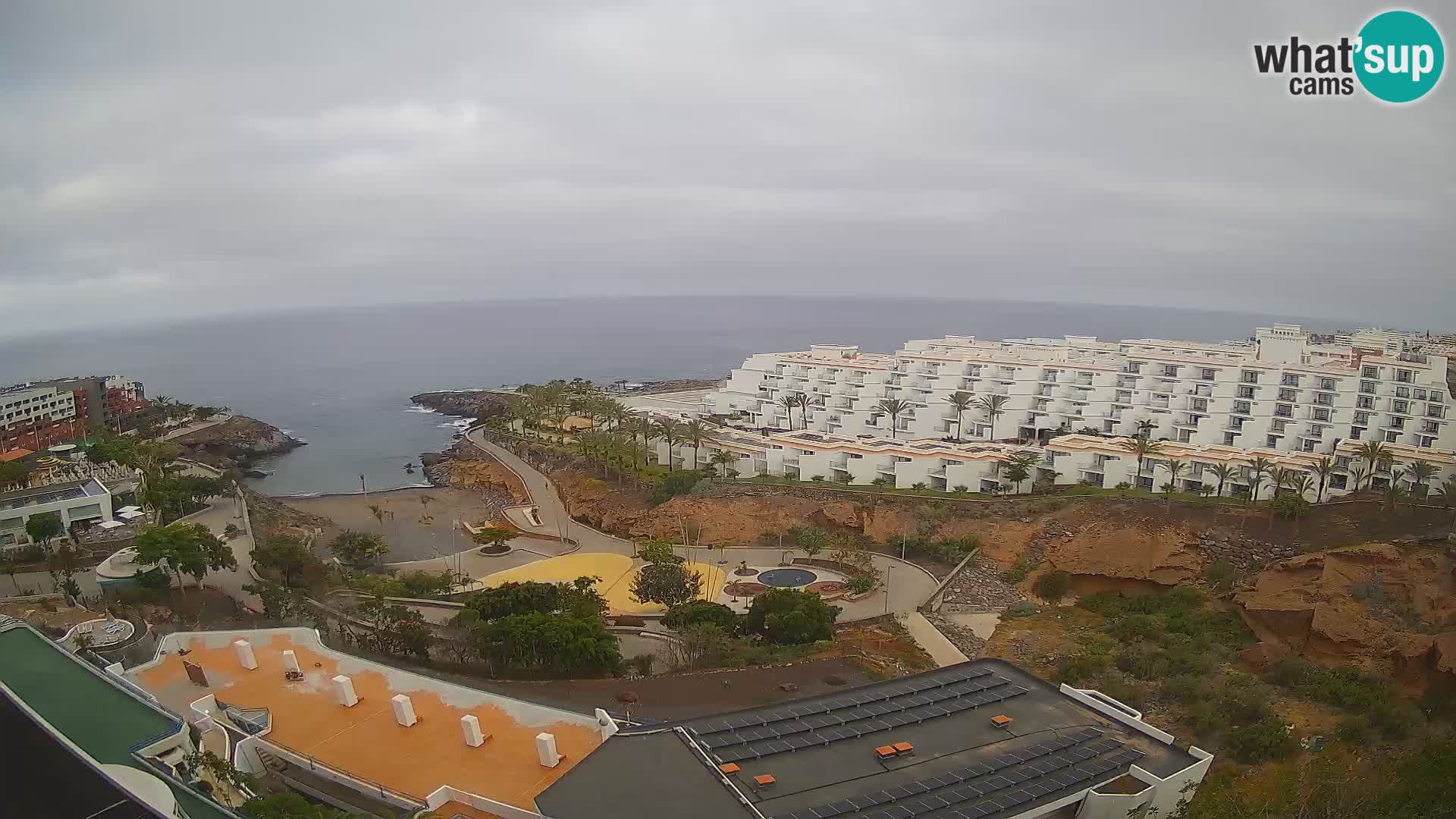 Live webcam Playa de Las Galgas – Playa Paraiso – La Gomera island – Adeje – Tenerife