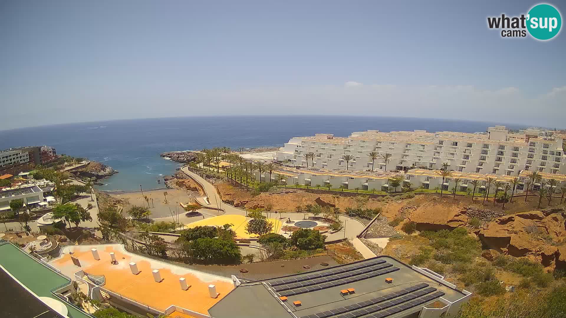 Live webcam Playa de Las Galgas – Playa Paraiso – La Gomera island – Adeje – Tenerife