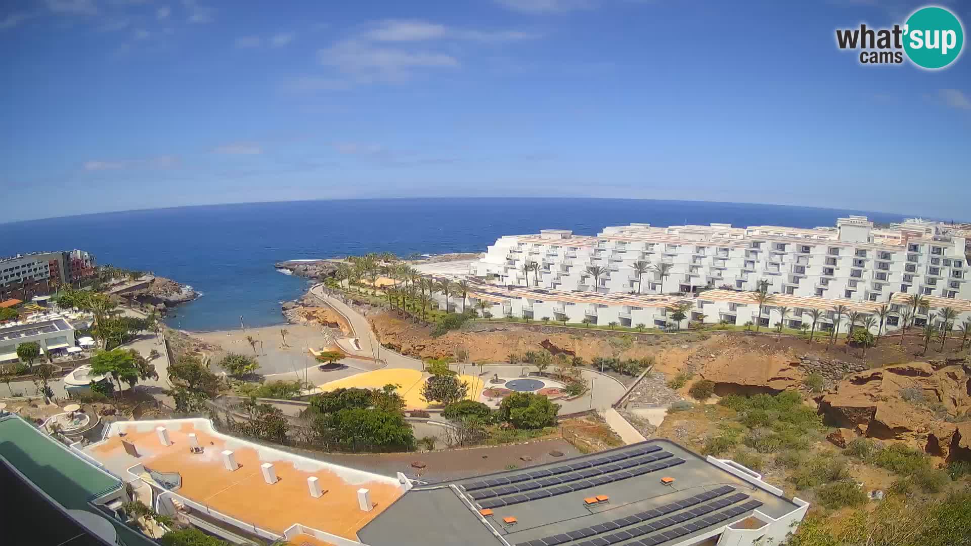 Spletna kamera v živo Las Galgas plaža – Playa Paraiso – otok La Gomera – Costa Adeje – Tenerife