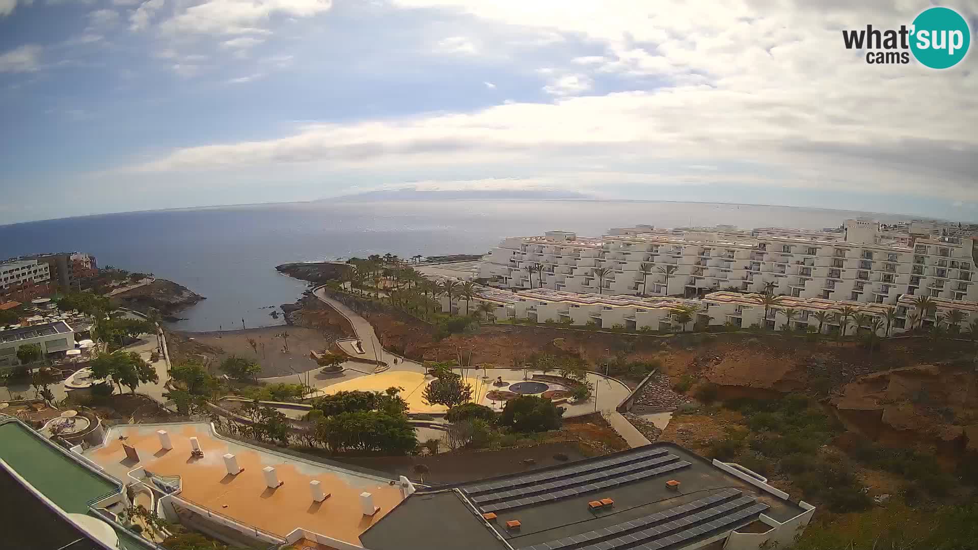 Live webcam Playa de Las Galgas – Playa Paraiso – La Gomera island – Adeje – Tenerife