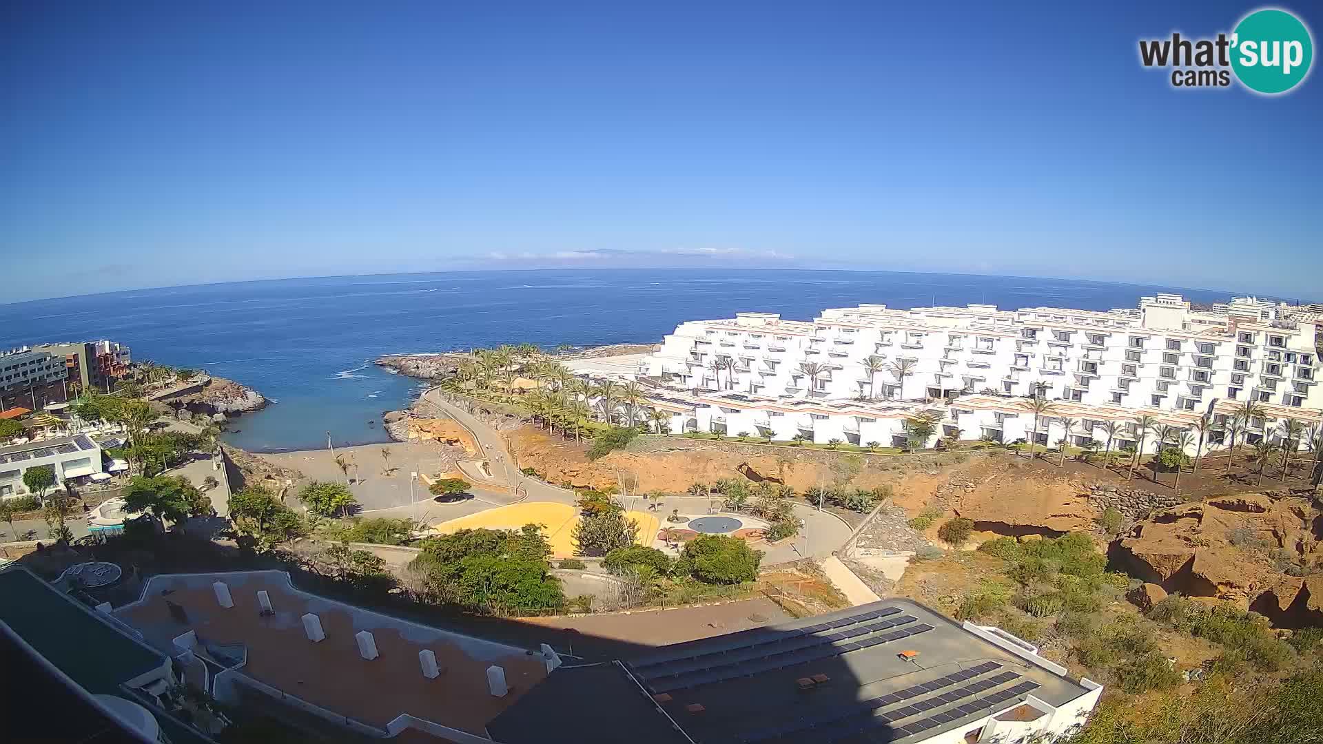 Live webcam Playa de Las Galgas – Playa Paraiso – La Gomera island – Adeje – Tenerife