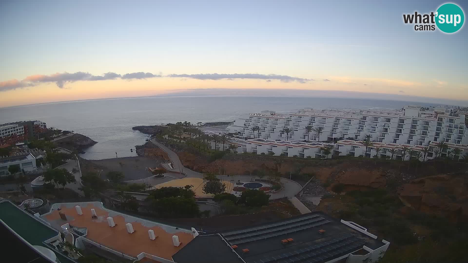 Live webcam Playa de Las Galgas – Playa Paraiso – La Gomera island – Adeje – Tenerife