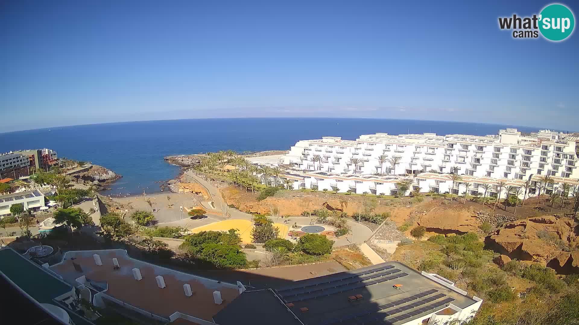 Live webcam Playa de Las Galgas – Playa Paraiso – La Gomera island – Adeje – Tenerife