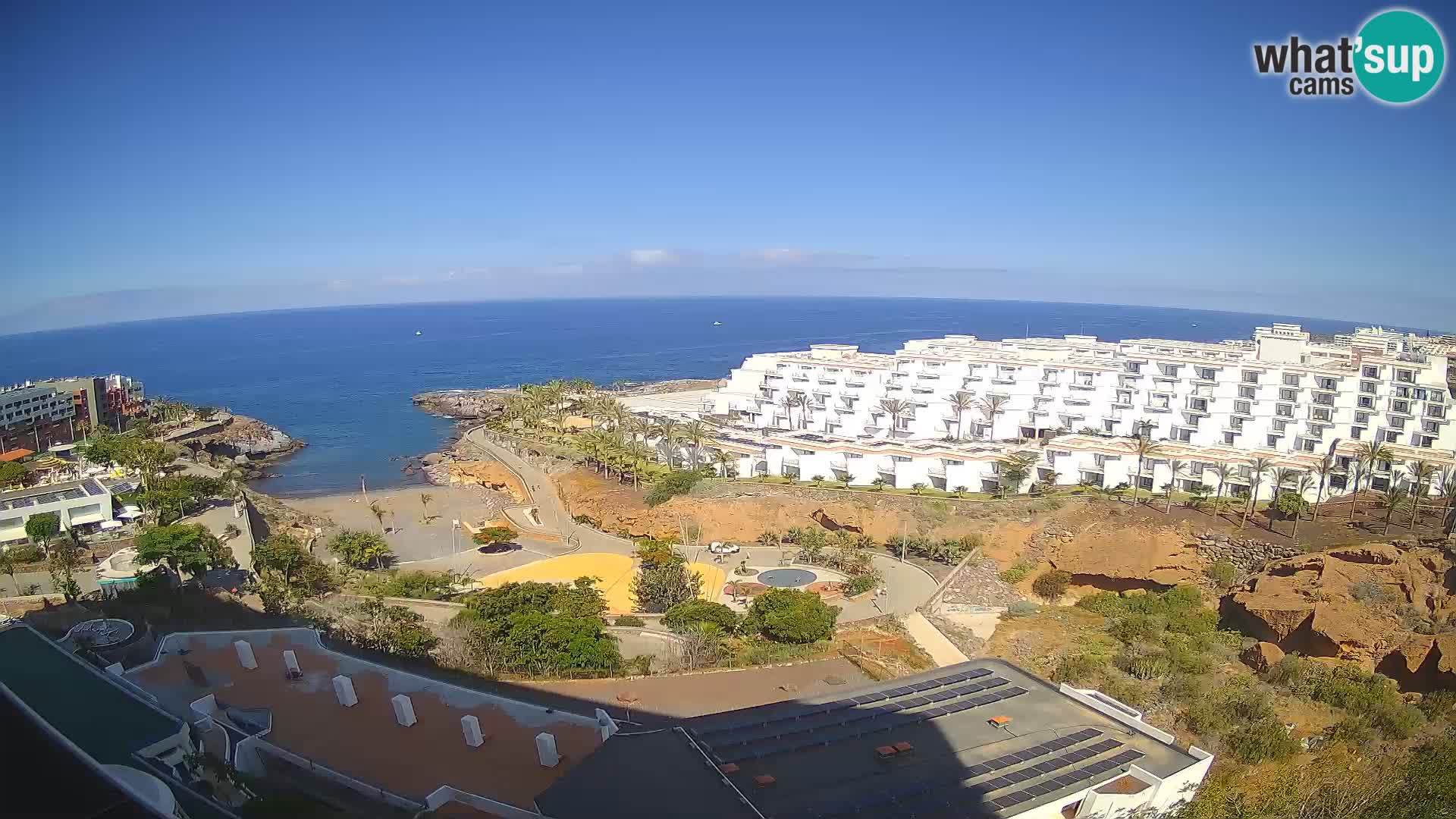 Live webcam Playa de Las Galgas – Playa Paraiso – La Gomera island – Adeje – Tenerife