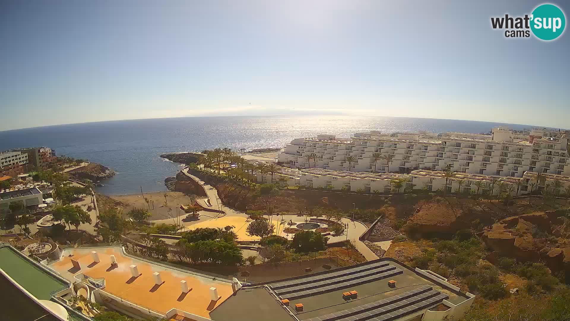 Live webcam Playa de Las Galgas – Playa Paraiso – La Gomera island – Adeje – Tenerife