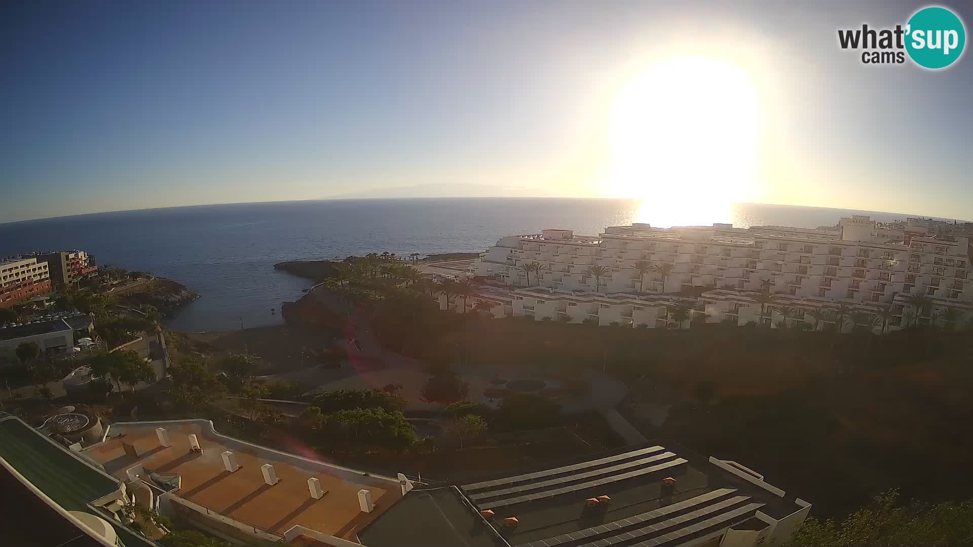 Live webcam Playa de Las Galgas – Playa Paraiso – La Gomera island – Adeje – Tenerife