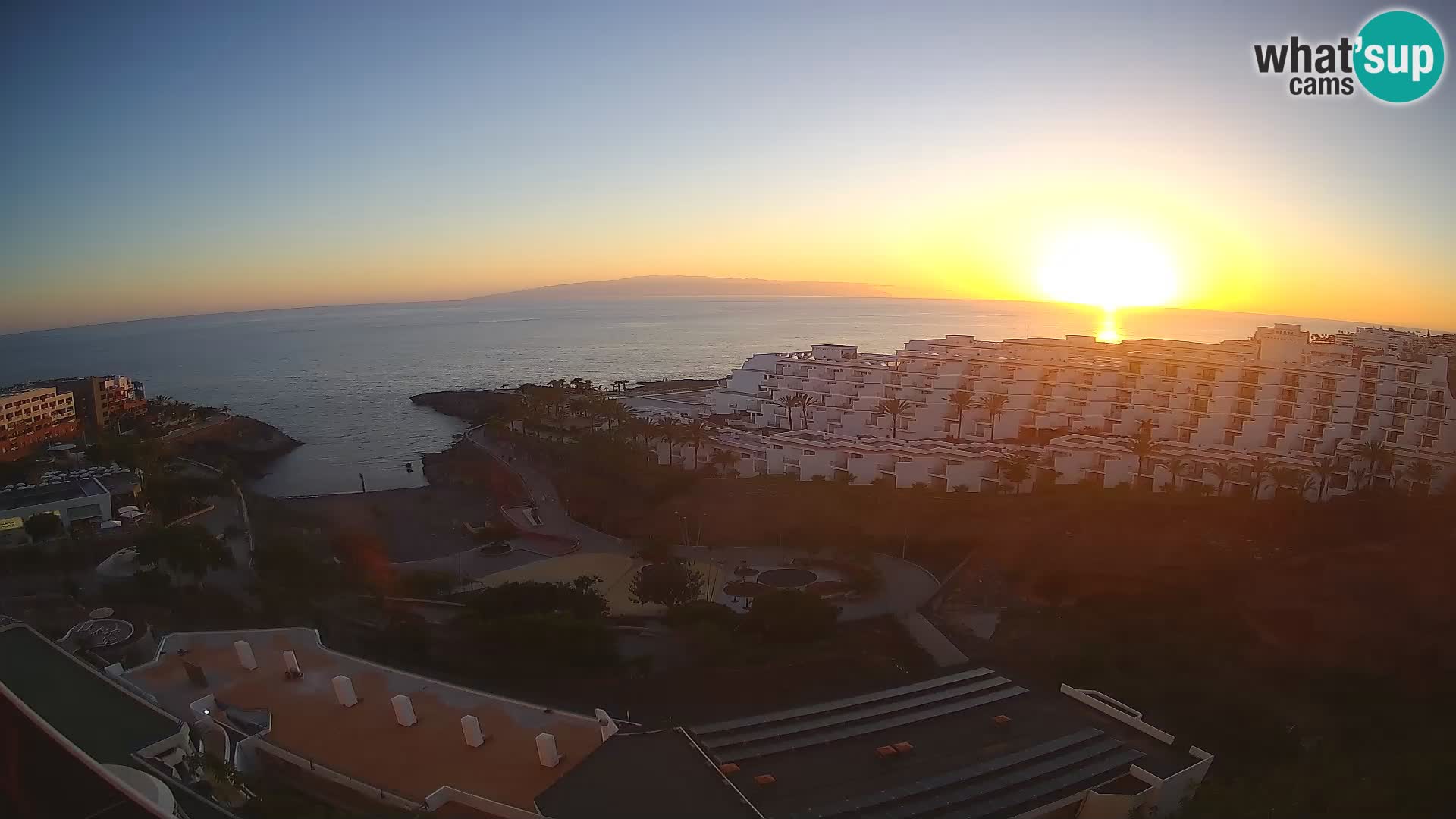 Live webcam Playa de Las Galgas – Playa Paraiso – La Gomera island – Adeje – Tenerife