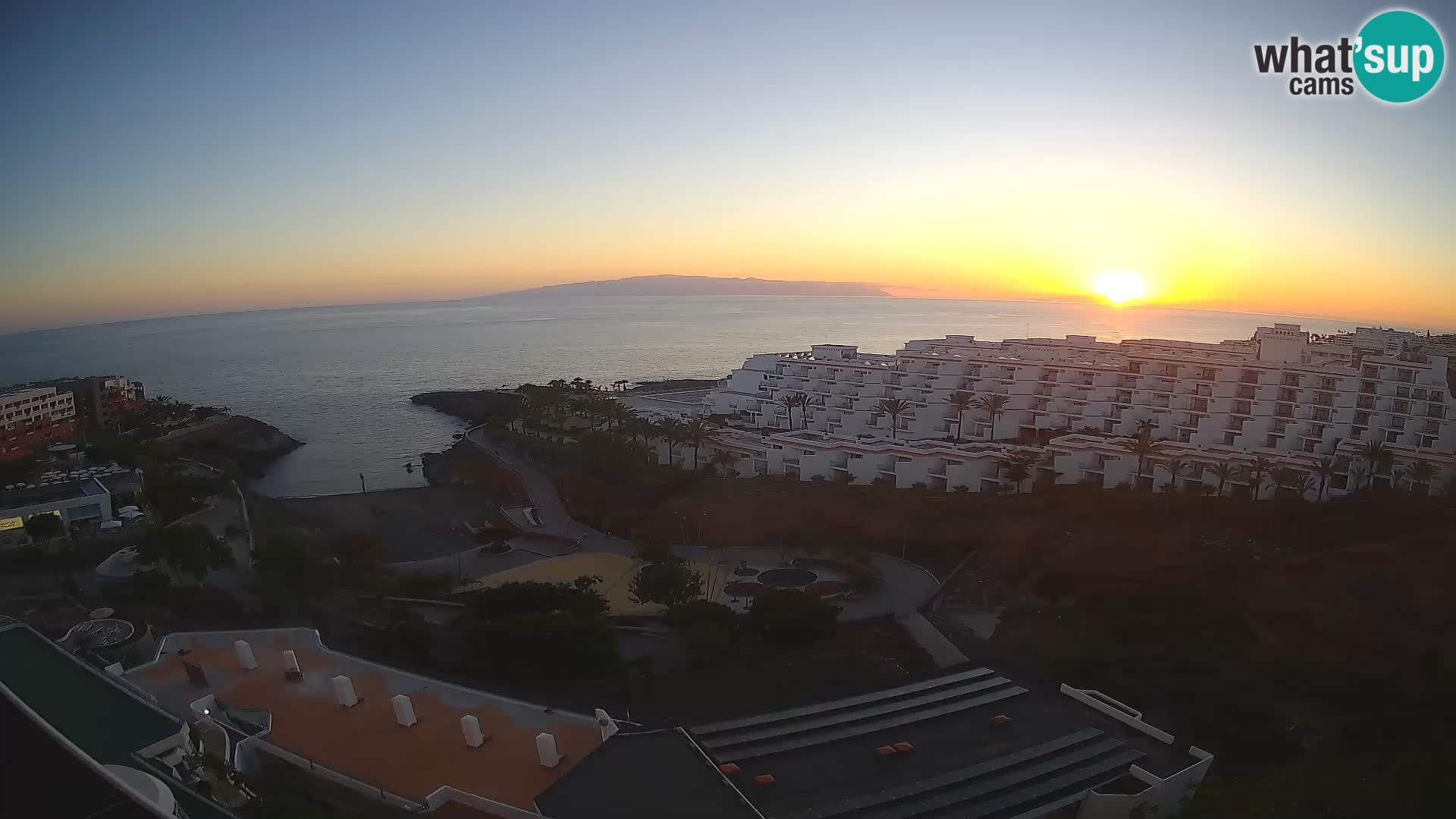 Live webcam Playa de Las Galgas – Playa Paraiso – La Gomera island – Adeje – Tenerife