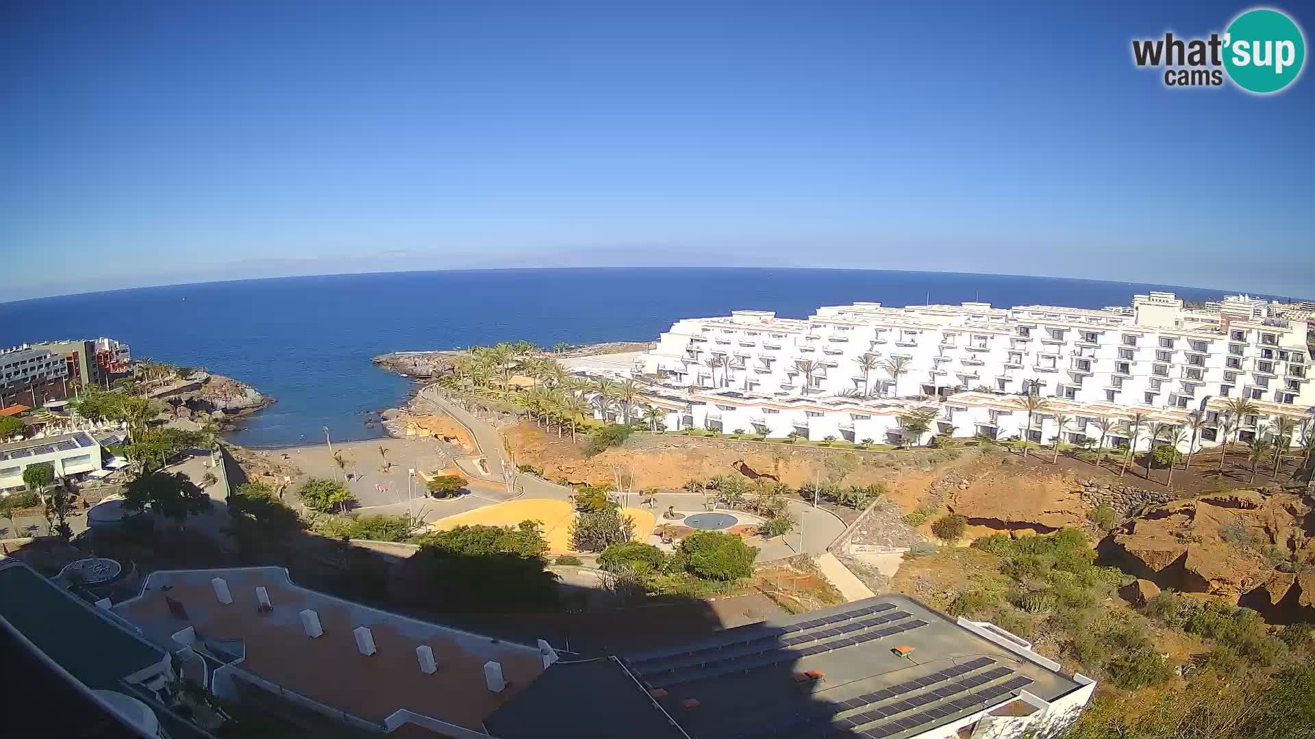 Live webcam Playa de Las Galgas – Playa Paraiso – La Gomera island – Adeje – Tenerife