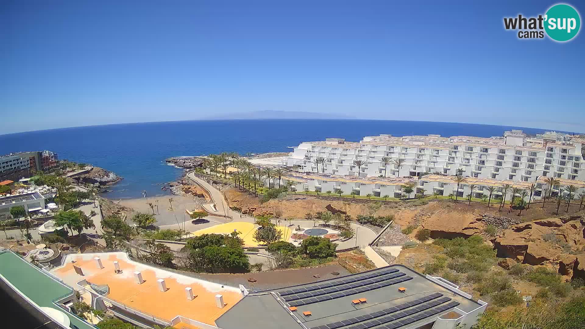 Webcam en vivo Playa de Las Galgas – Playa Paraíso – Isla de La Gomera – Costa Adeje – Tenerife