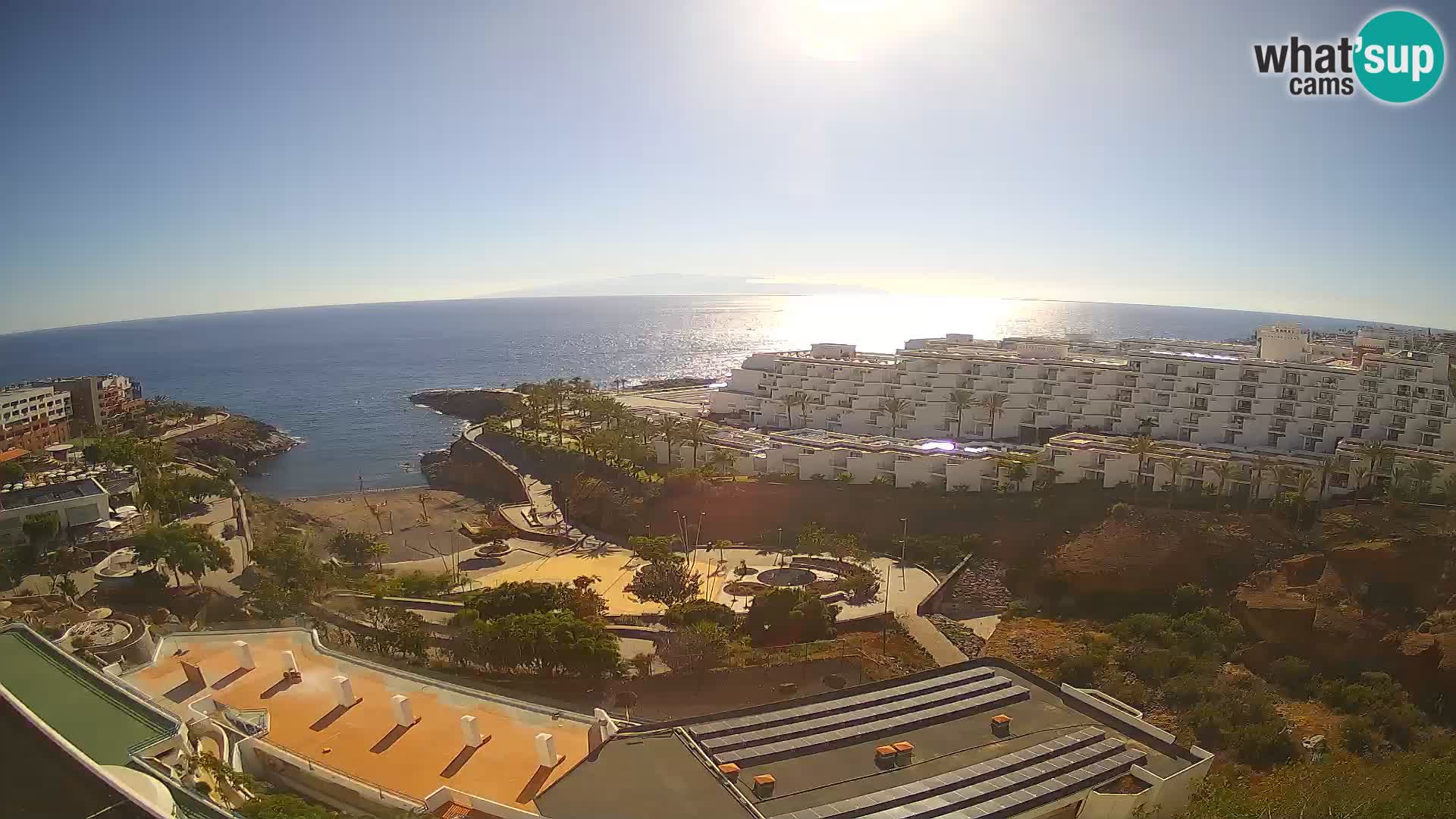 Live webcam Playa de Las Galgas – Playa Paraiso – La Gomera island – Adeje – Tenerife