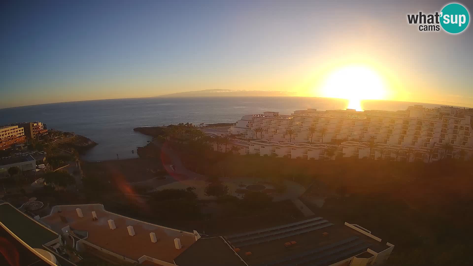 Live webcam Playa de Las Galgas – Playa Paraiso – La Gomera island – Adeje – Tenerife