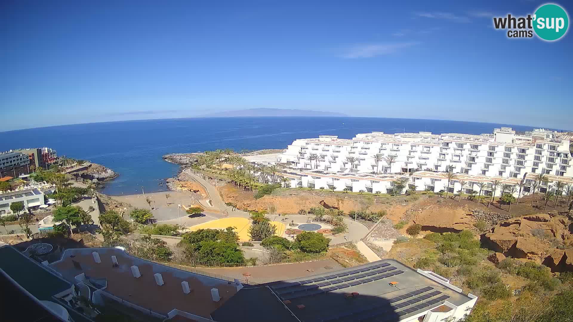 Web kamera uživo Playa de Las Galgas – Playa Paraiso – otok La Gomera – Costa Adeje – Tenerife