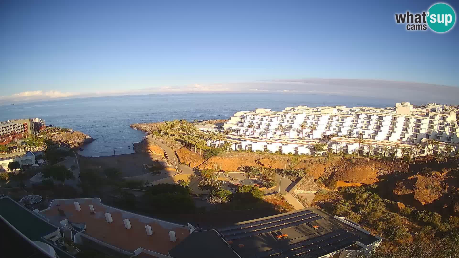 Live webcam Playa de Las Galgas – Playa Paraiso – La Gomera island – Adeje – Tenerife