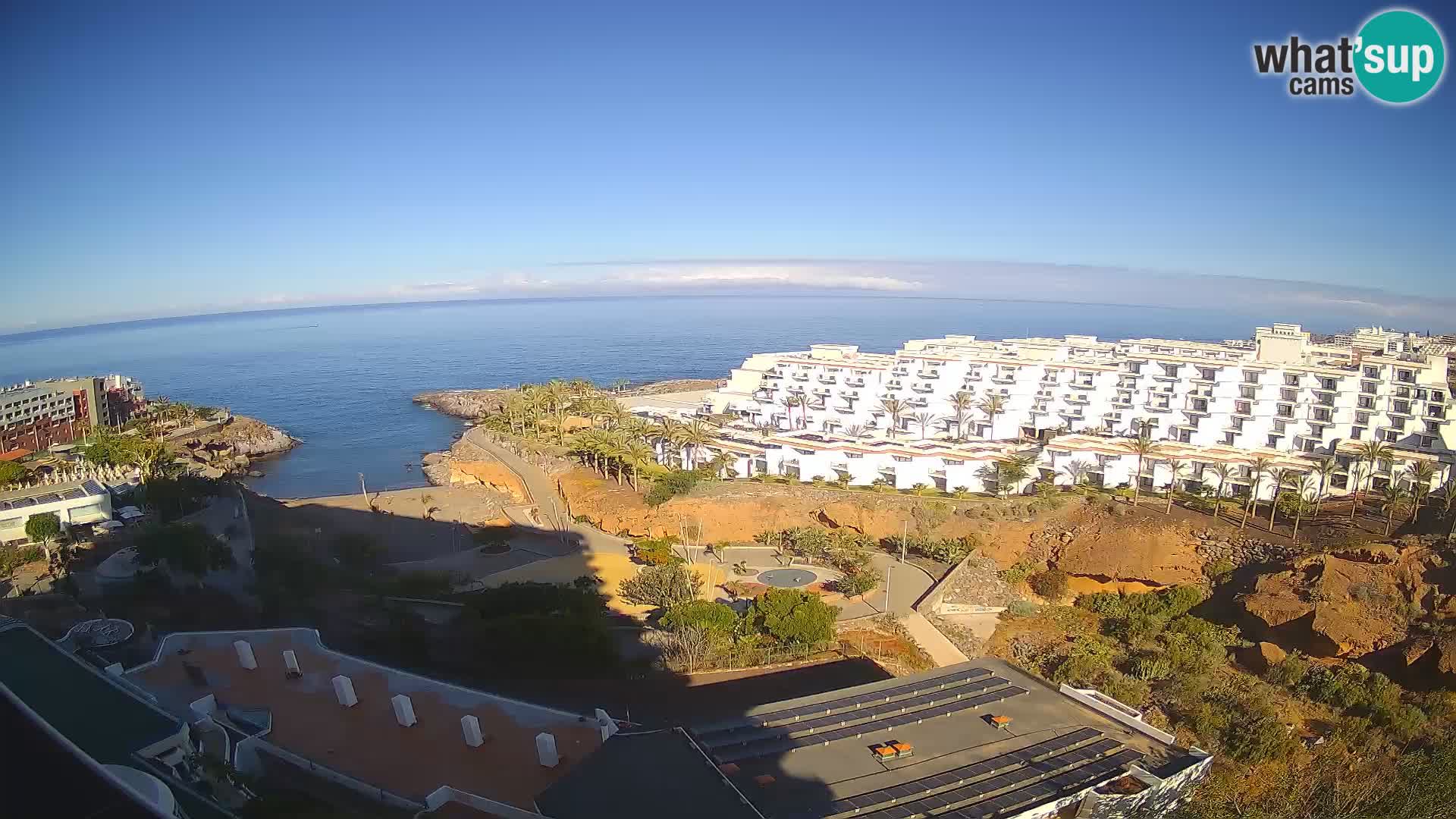 Live webcam Playa de Las Galgas – Playa Paraiso – La Gomera island – Adeje – Tenerife
