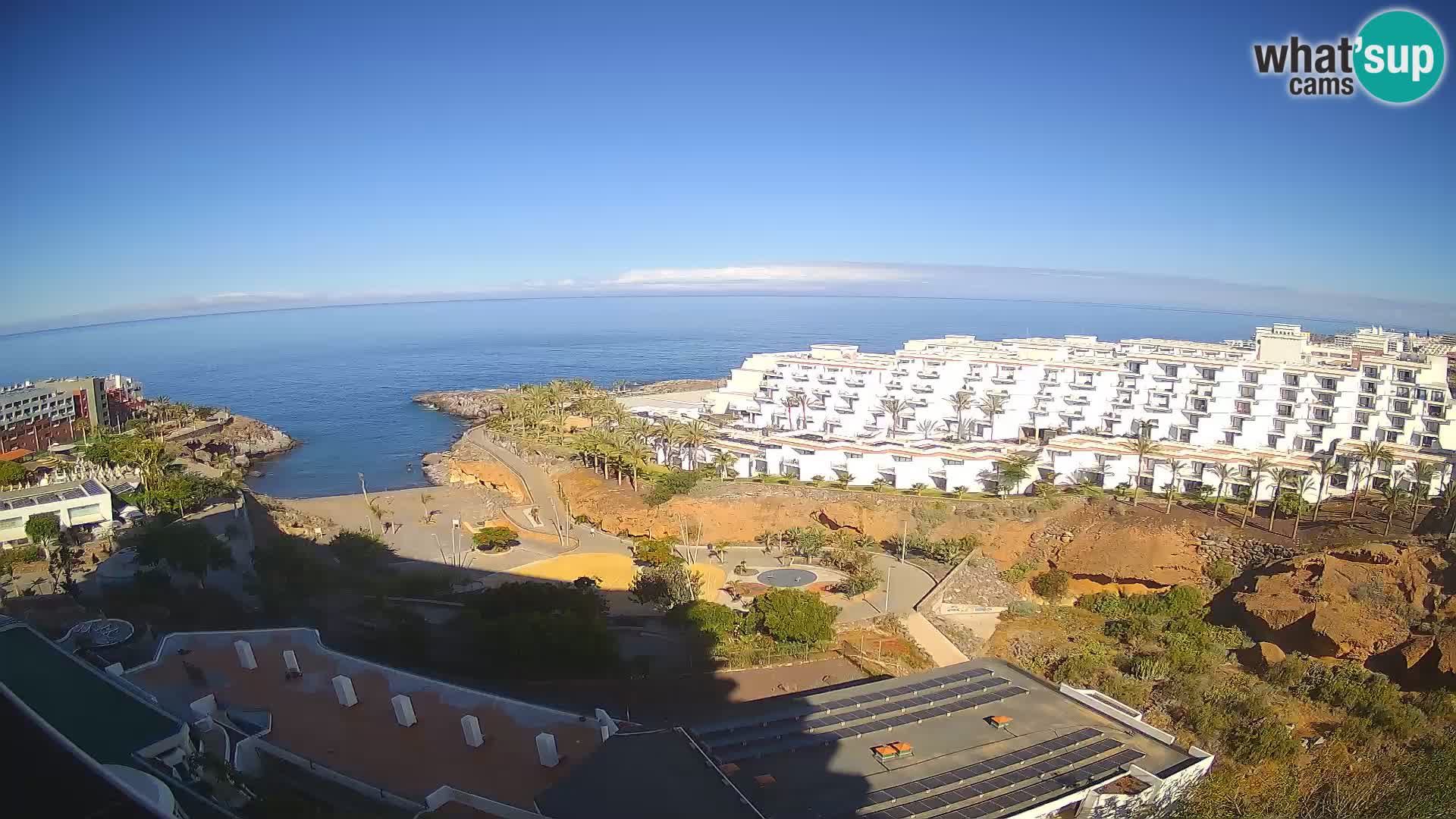 Live webcam Playa de Las Galgas – Playa Paraiso – La Gomera island – Adeje – Tenerife