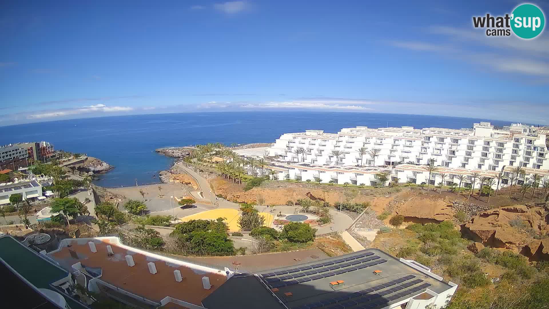Live webcam Playa de Las Galgas – Playa Paraiso – La Gomera island – Adeje – Tenerife