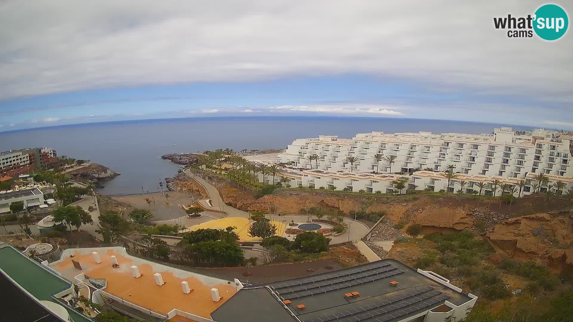 Live webcam Playa de Las Galgas – Playa Paraiso – La Gomera island – Adeje – Tenerife