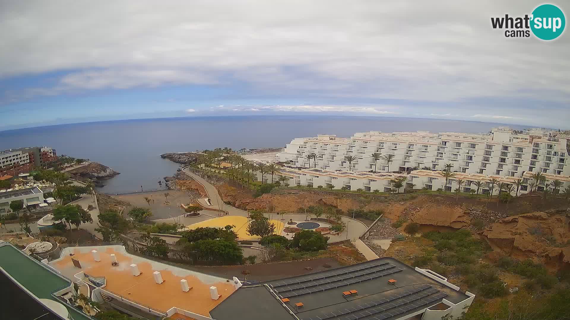 Live webcam Playa de Las Galgas – Playa Paraiso – La Gomera island – Adeje – Tenerife