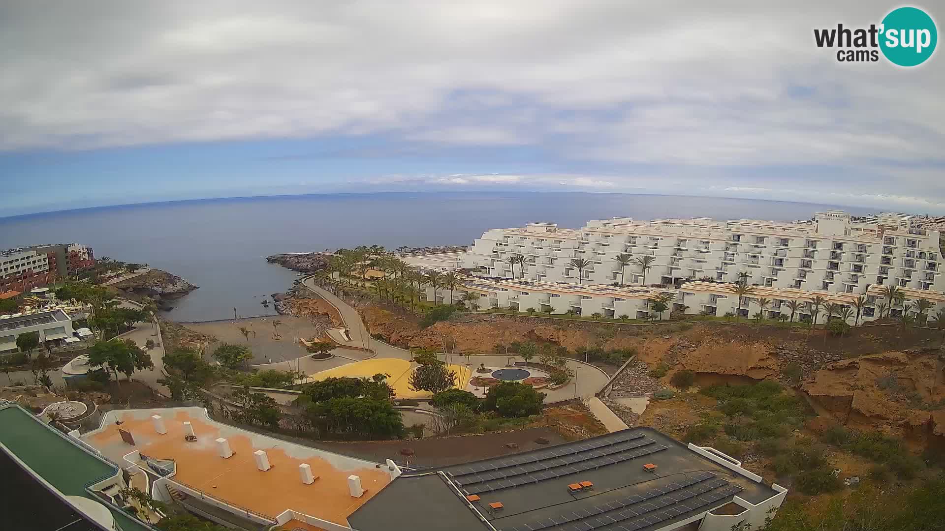 Live webcam Playa de Las Galgas – Playa Paraiso – La Gomera island – Adeje – Tenerife