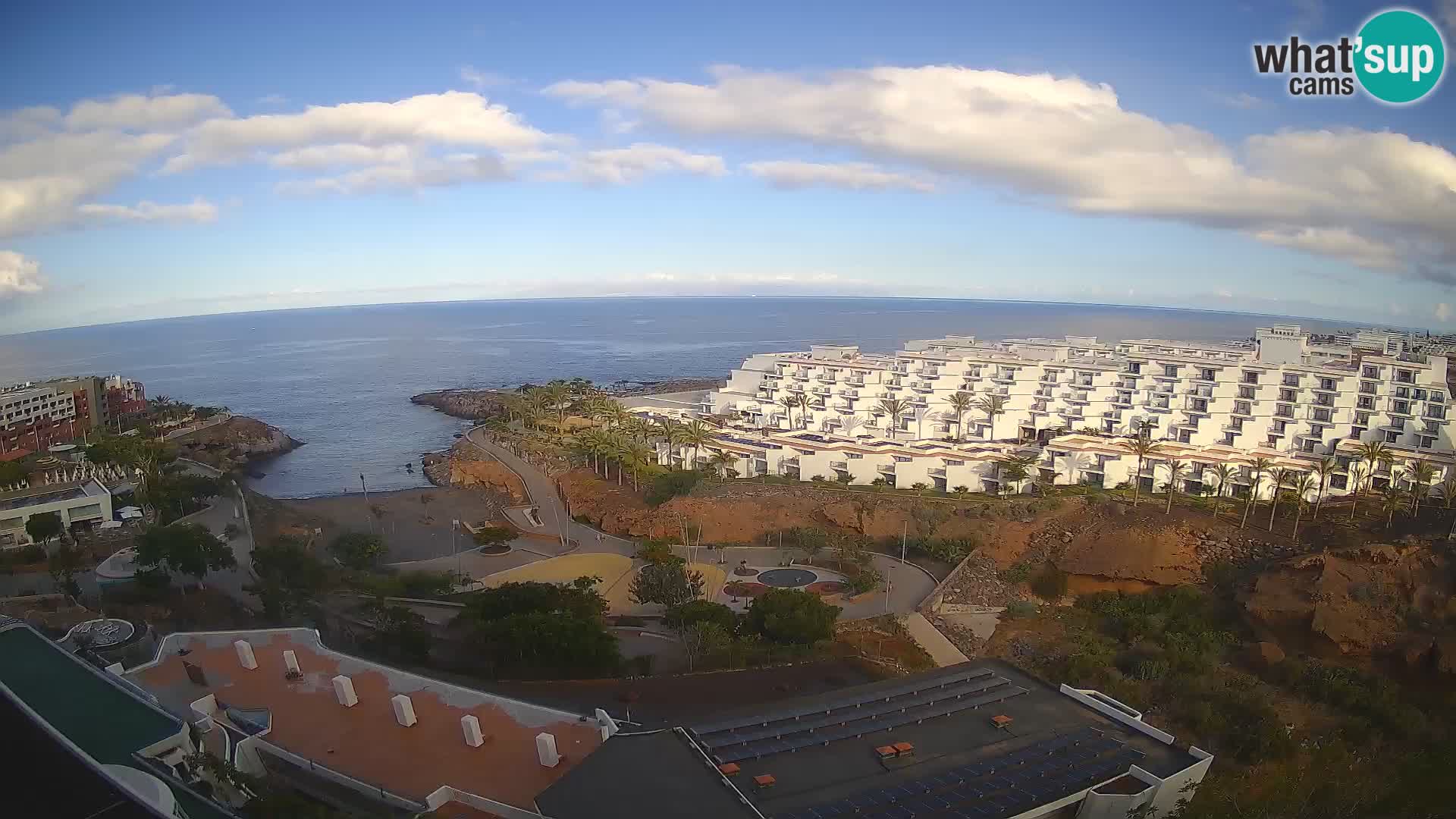 Live webcam Playa de Las Galgas – Playa Paraiso – La Gomera island – Adeje – Tenerife