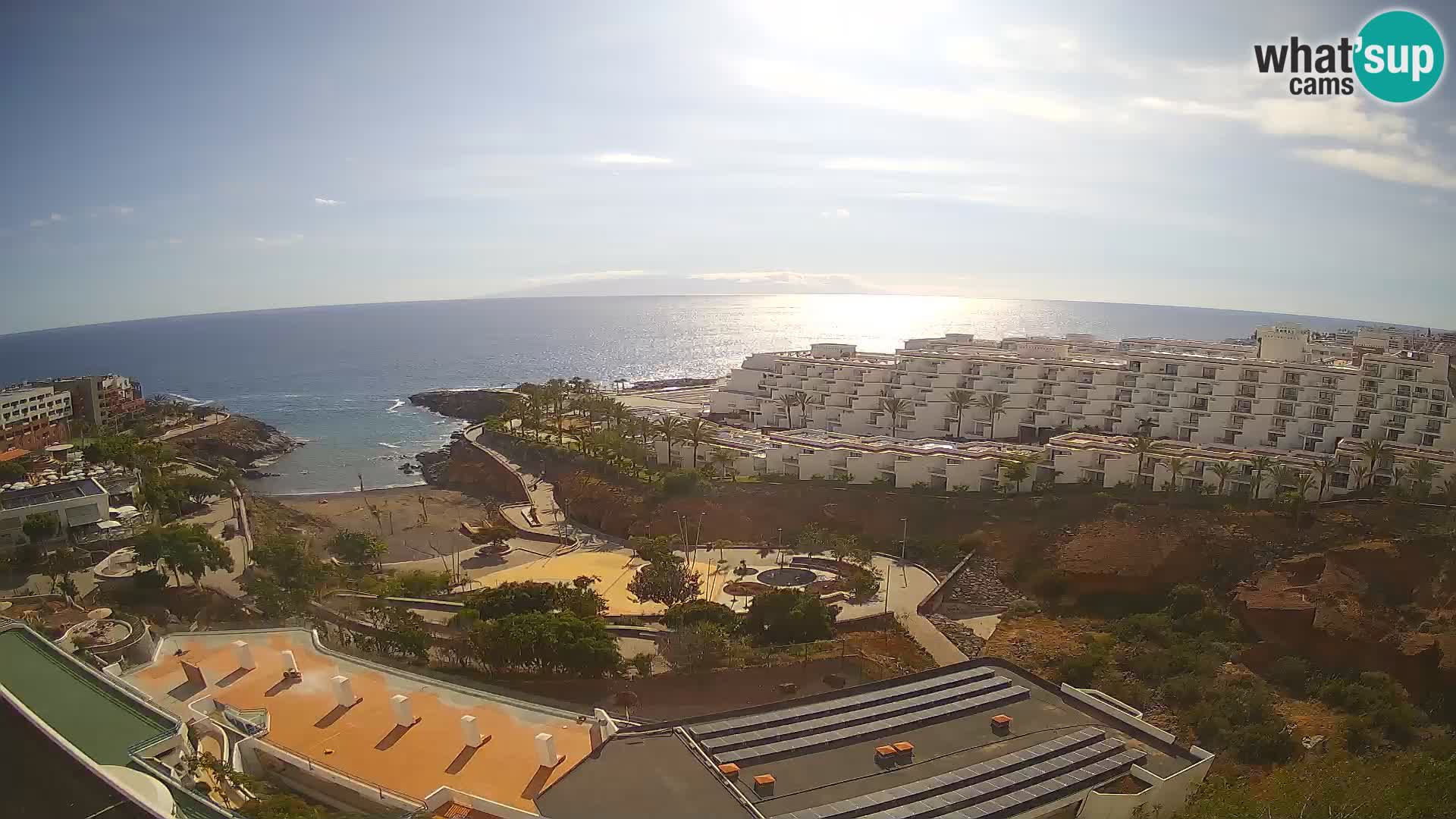 Spletna kamera v živo Las Galgas plaža – Playa Paraiso – otok La Gomera – Costa Adeje – Tenerife