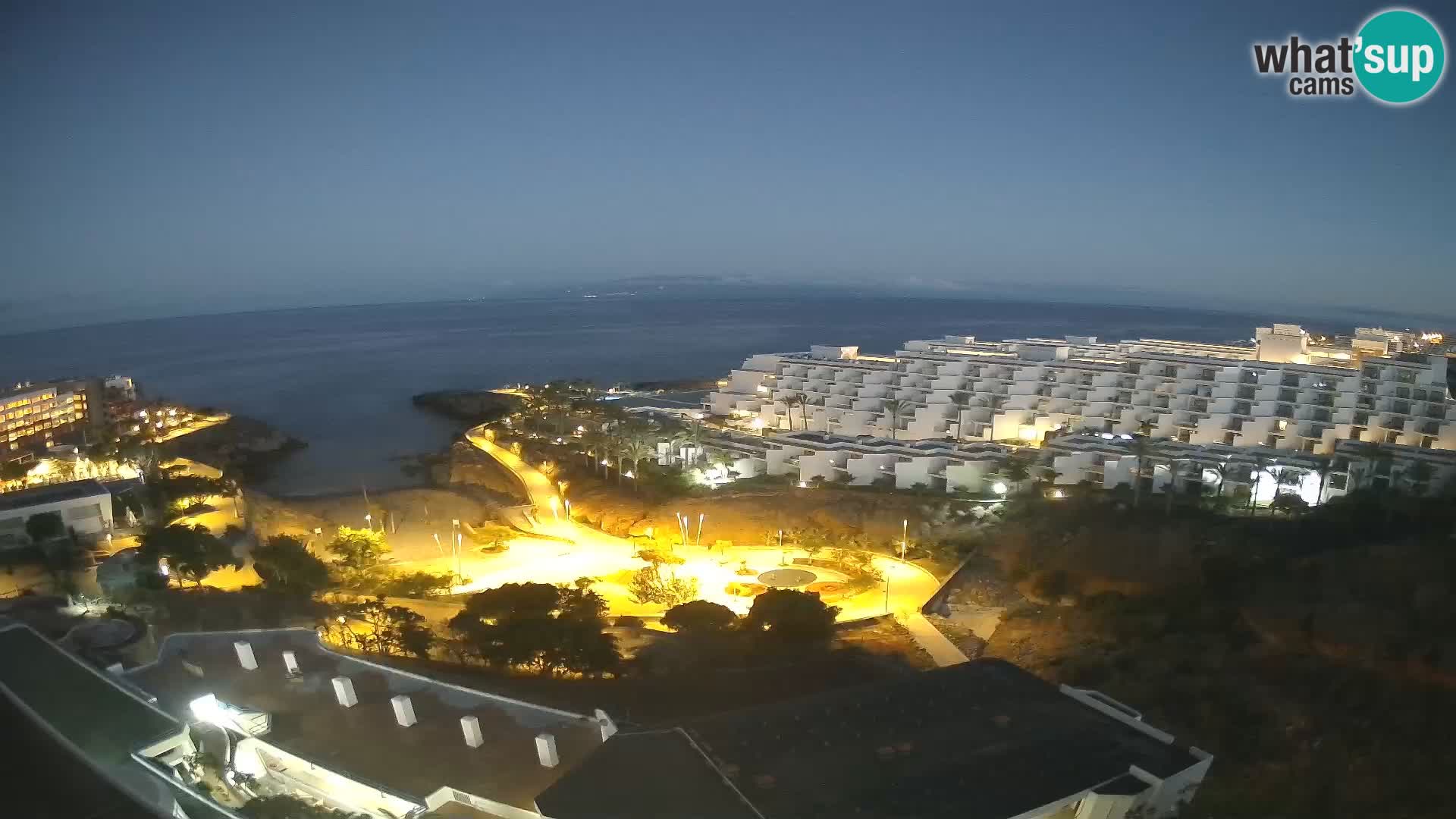 Live webcam Playa de Las Galgas – Playa Paraiso – La Gomera island – Adeje – Tenerife
