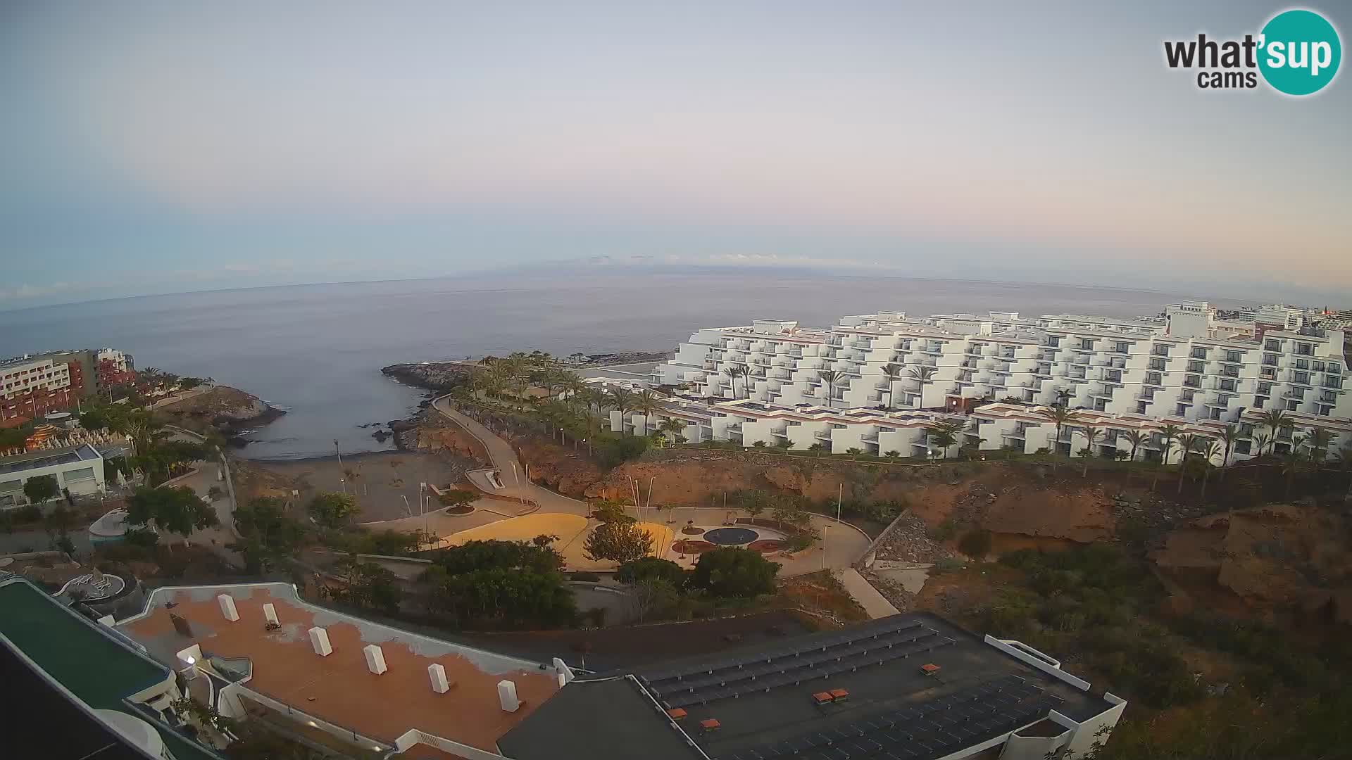 Live webcam Playa de Las Galgas – Playa Paraiso – La Gomera island – Adeje – Tenerife