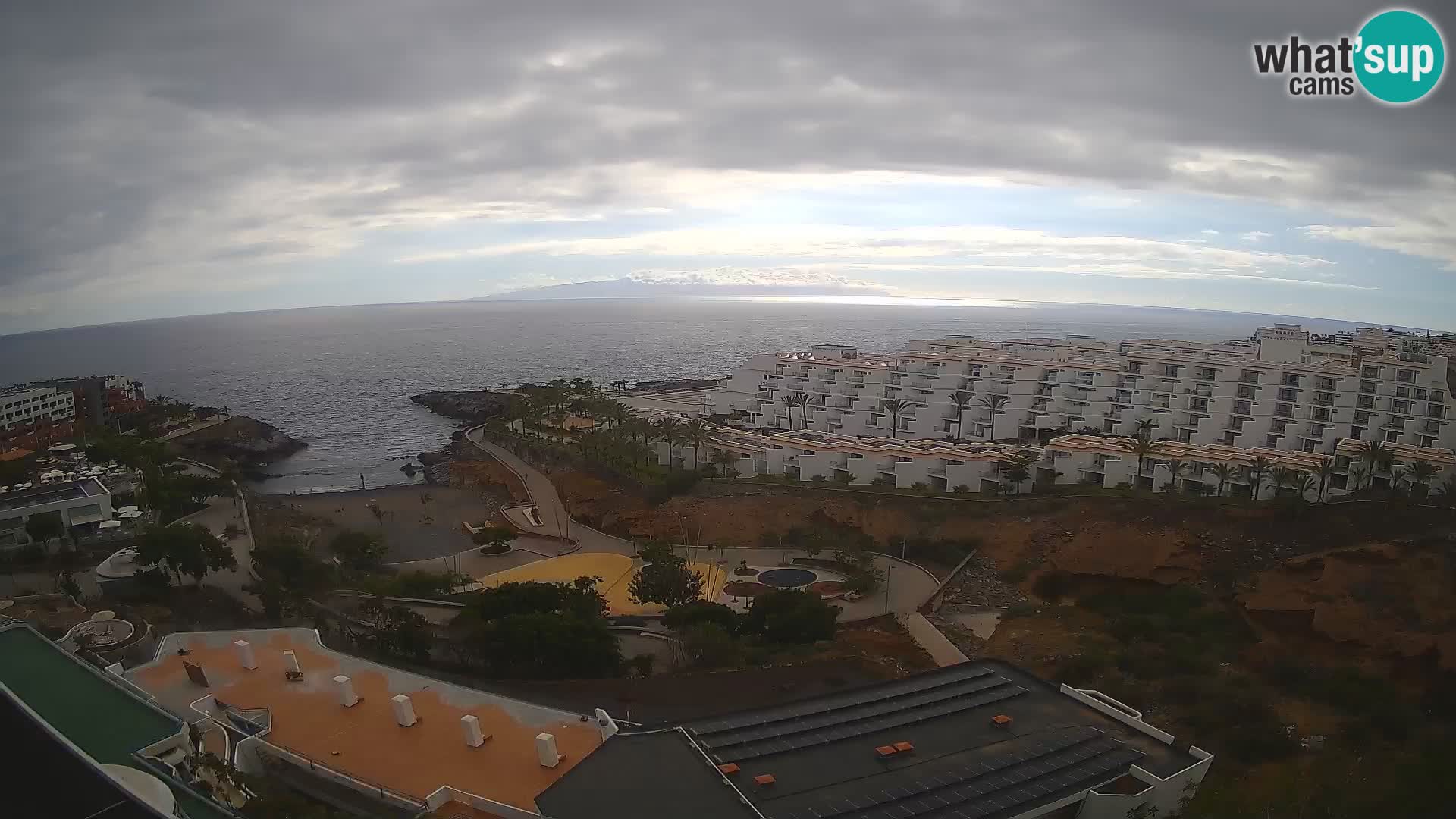 Live webcam Playa de Las Galgas – Playa Paraiso – La Gomera island – Adeje – Tenerife