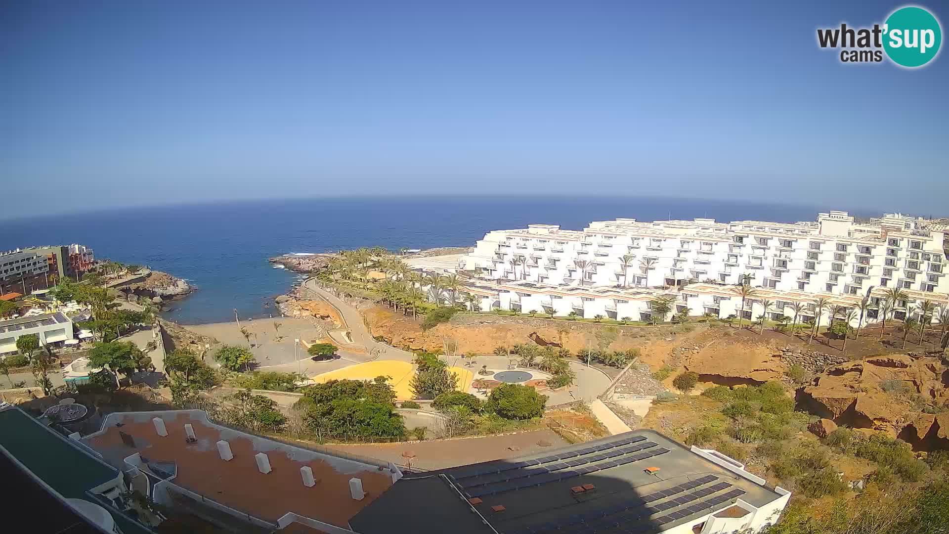 Live webcam Playa de Las Galgas – Playa Paraiso – La Gomera island – Adeje – Tenerife
