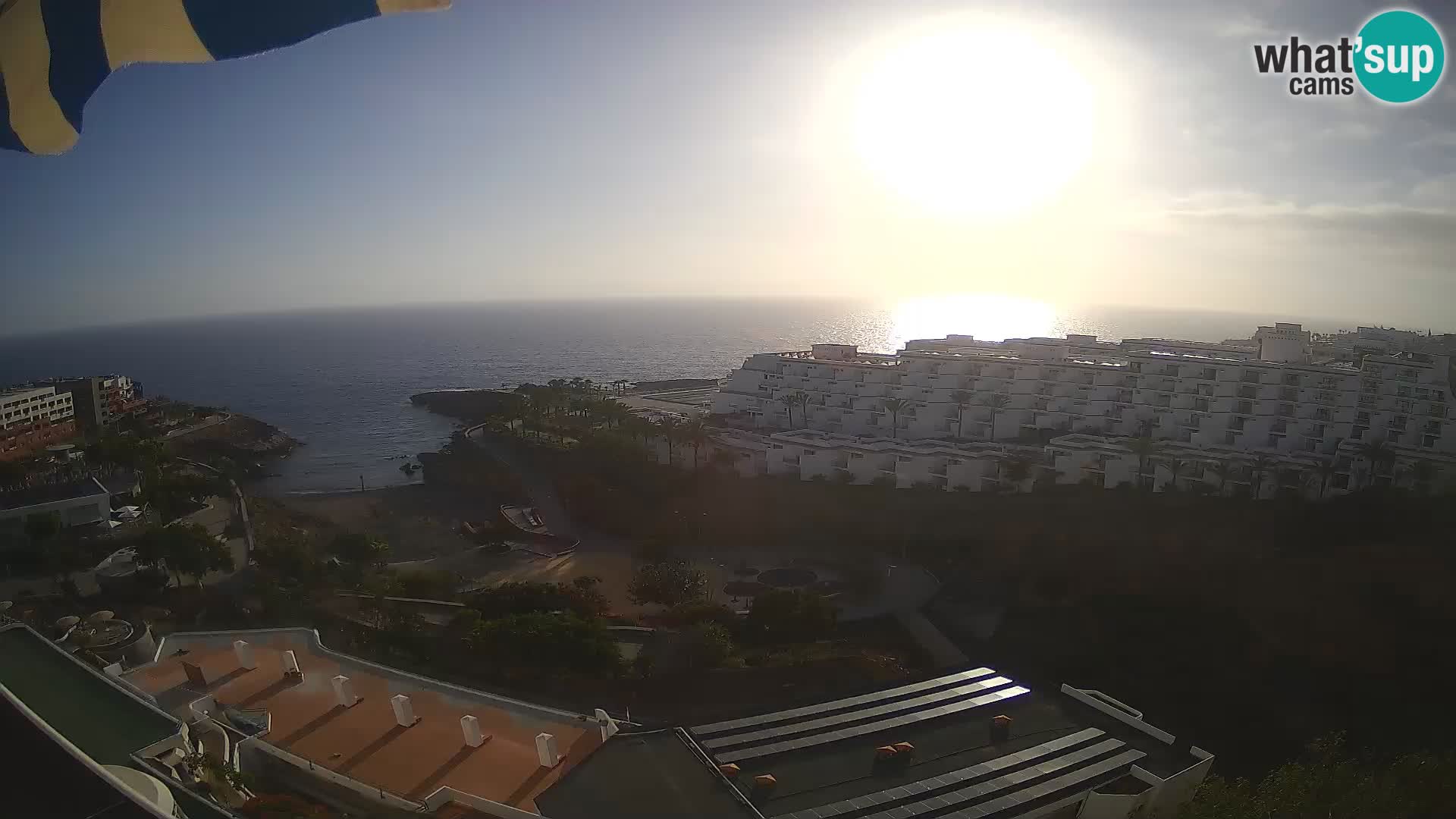 Live webcam Playa de Las Galgas – Playa Paraiso – La Gomera island – Adeje – Tenerife