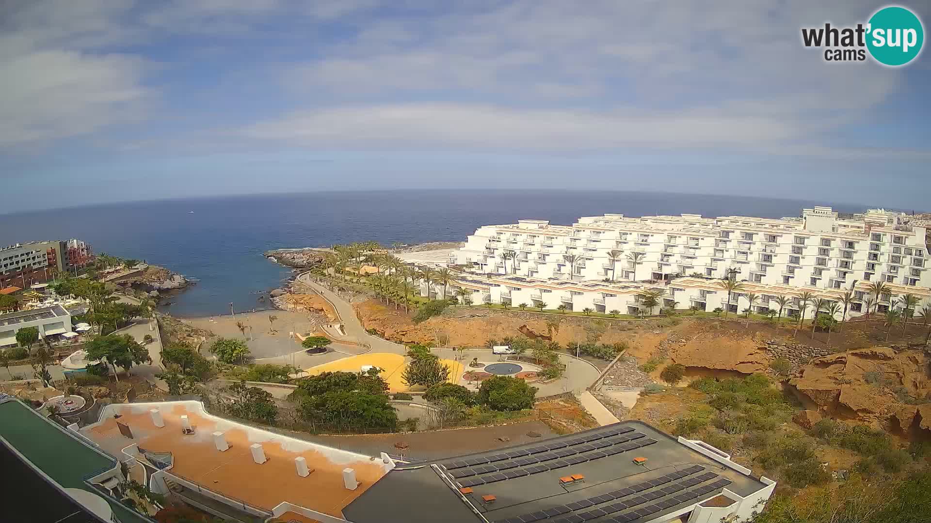Live webcam Playa de Las Galgas – Playa Paraiso – La Gomera island – Adeje – Tenerife