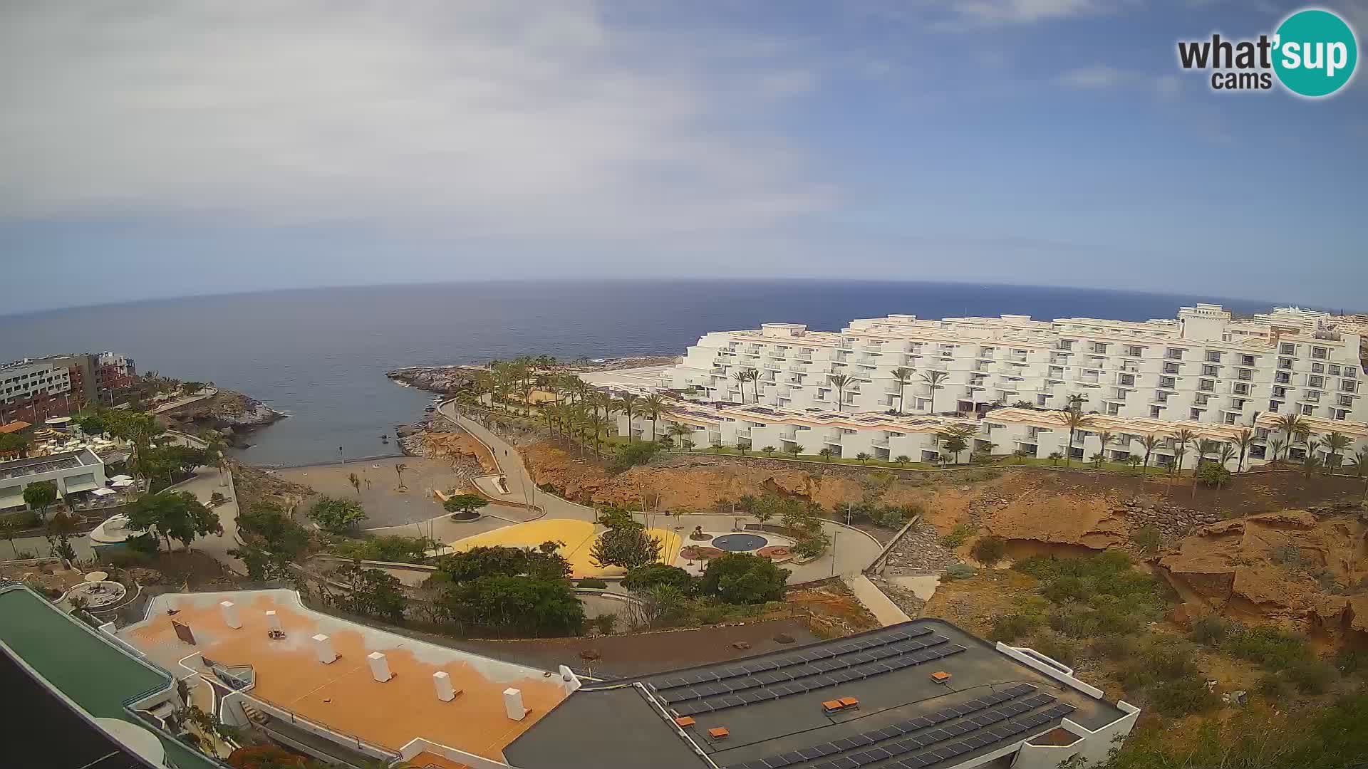 Live webcam Playa de Las Galgas – Playa Paraiso – La Gomera island – Adeje – Tenerife
