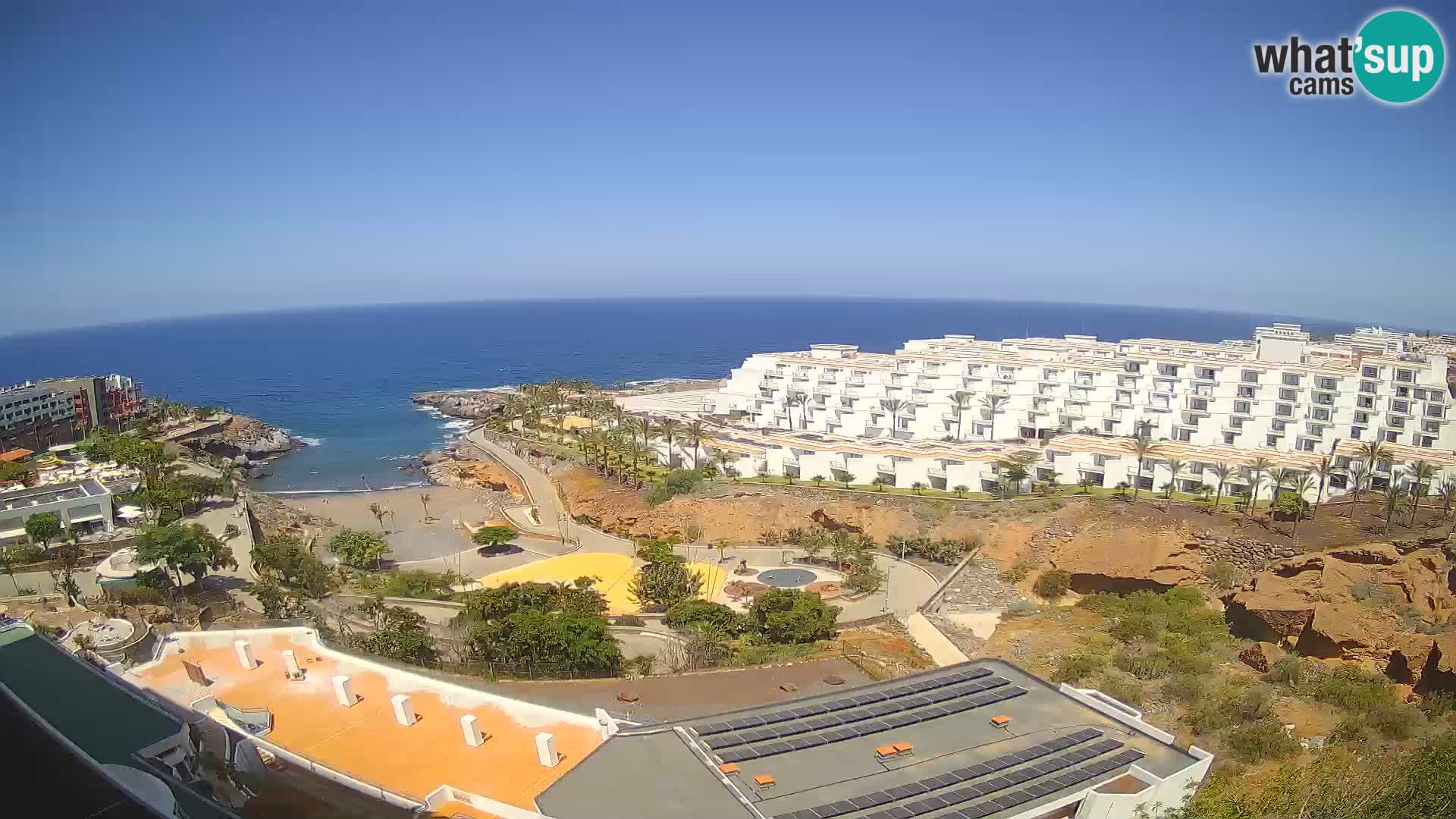 Spletna kamera v živo Las Galgas plaža – Playa Paraiso – otok La Gomera – Costa Adeje – Tenerife