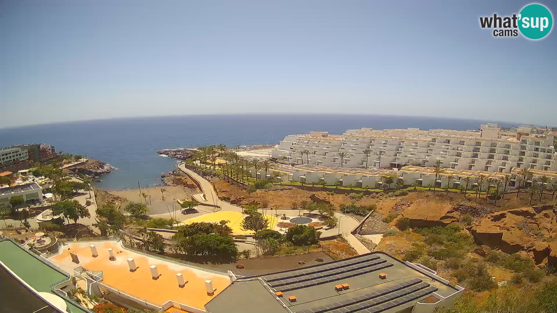 Spletna kamera v živo Las Galgas plaža – Playa Paraiso – otok La Gomera – Costa Adeje – Tenerife