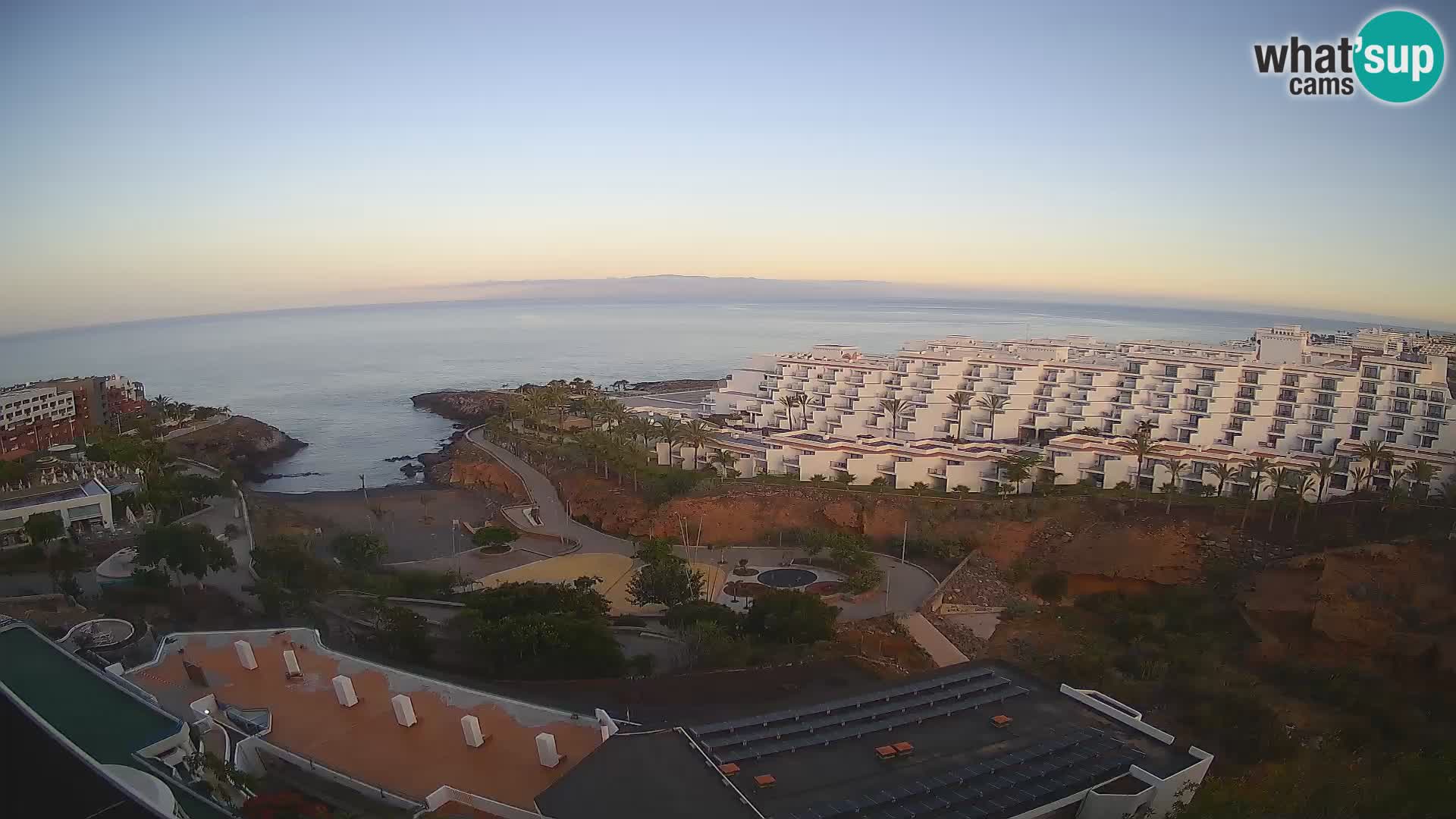 Live webcam Playa de Las Galgas – Playa Paraiso – La Gomera island – Adeje – Tenerife