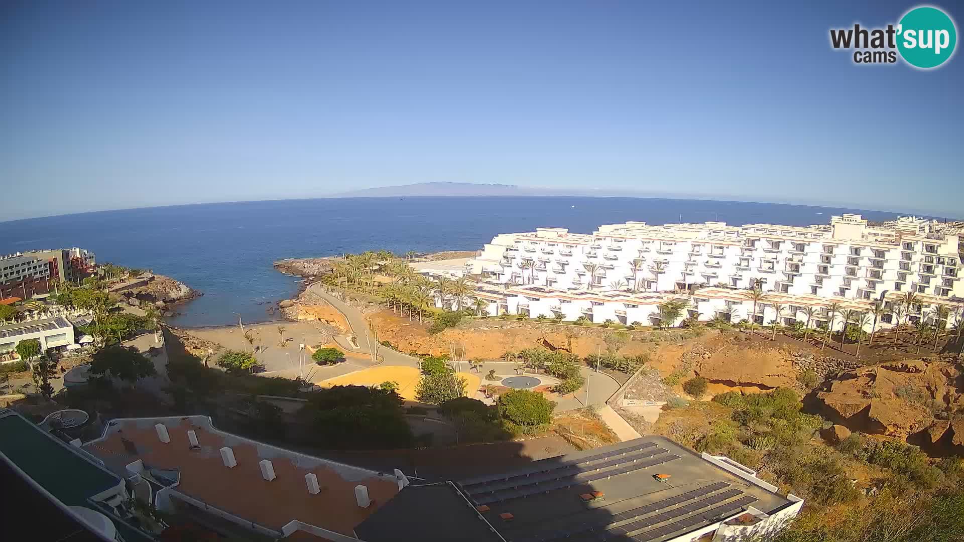Web kamera uživo Playa de Las Galgas – Playa Paraiso – otok La Gomera – Costa Adeje – Tenerife