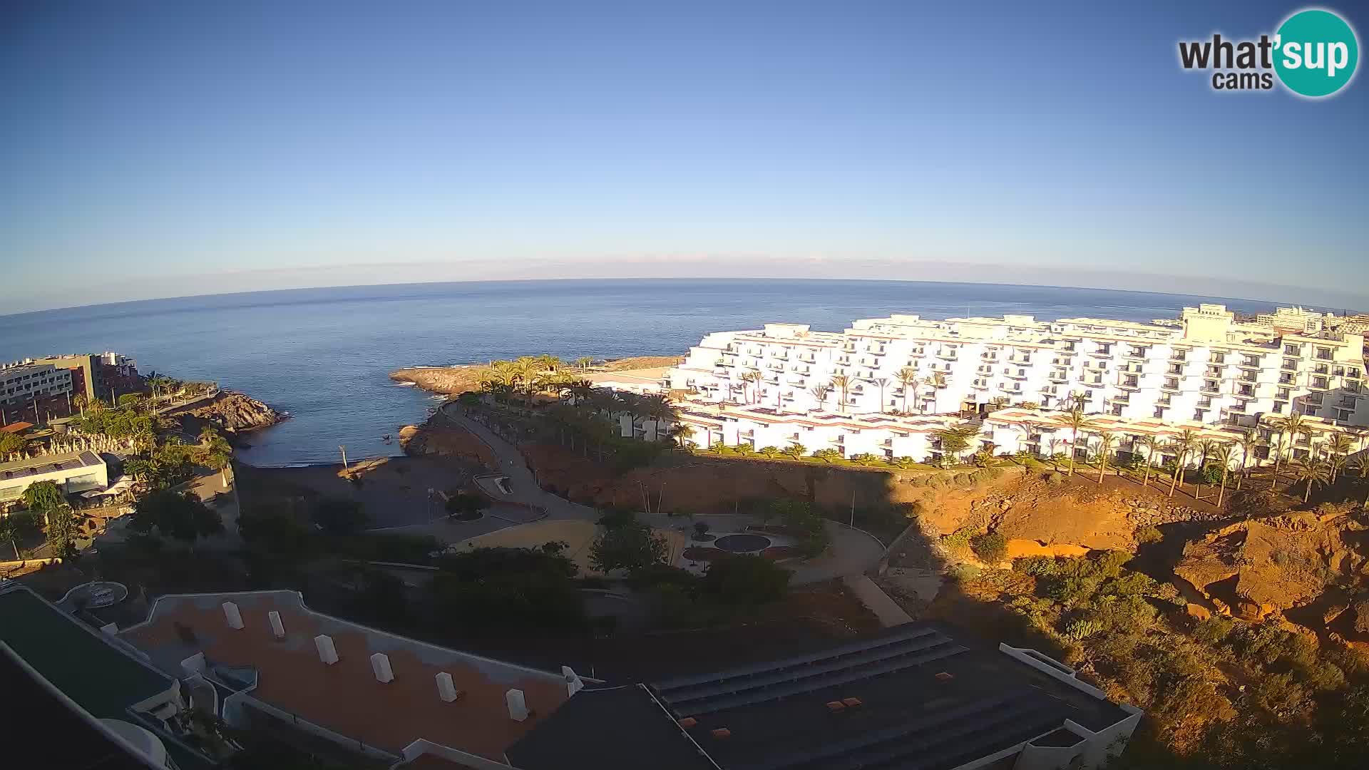 Spletna kamera v živo Las Galgas plaža – Playa Paraiso – otok La Gomera – Costa Adeje – Tenerife