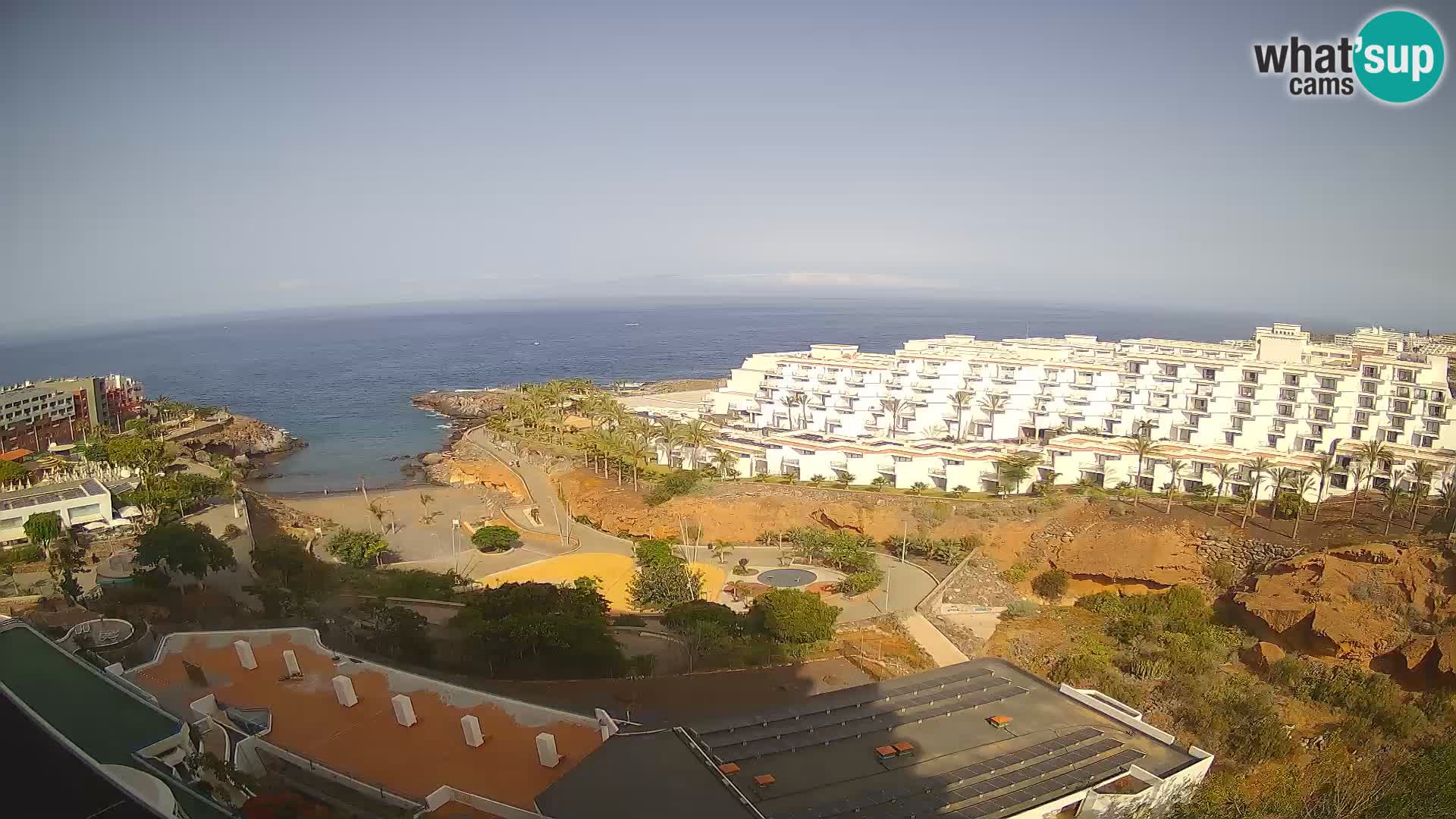 Live webcam Playa de Las Galgas – Playa Paraiso – La Gomera island – Adeje – Tenerife