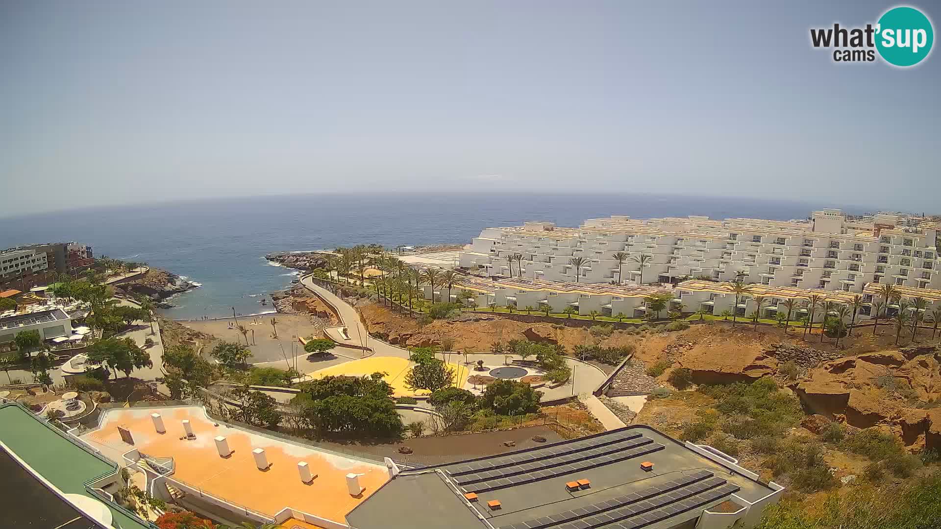 Live webcam Playa de Las Galgas – Playa Paraiso – La Gomera island – Adeje – Tenerife