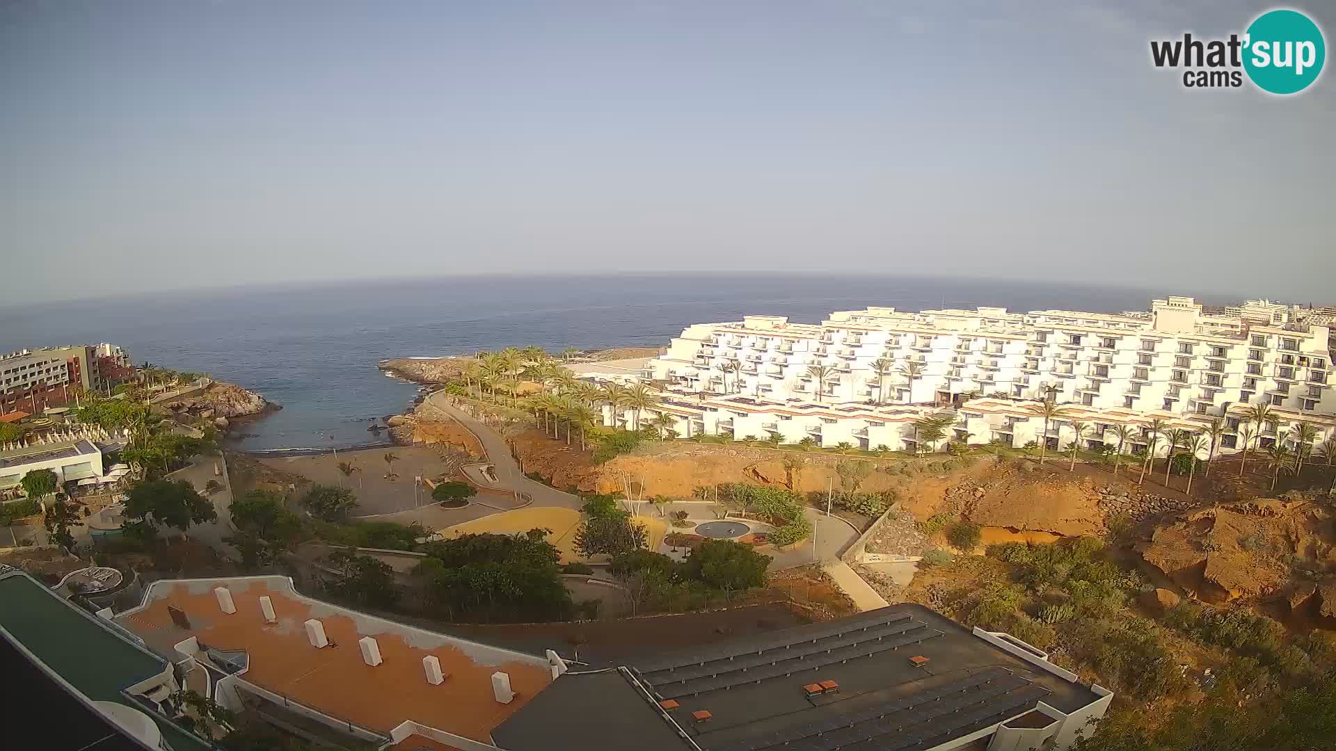 Live webcam Playa de Las Galgas – Playa Paraiso – La Gomera island – Adeje – Tenerife