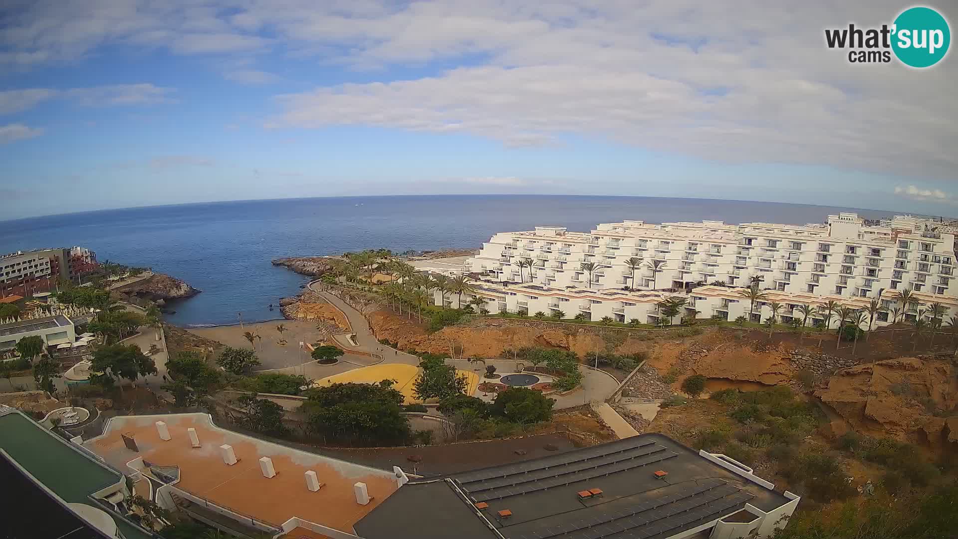 Live webcam Playa de Las Galgas – Playa Paraiso – La Gomera island – Adeje – Tenerife