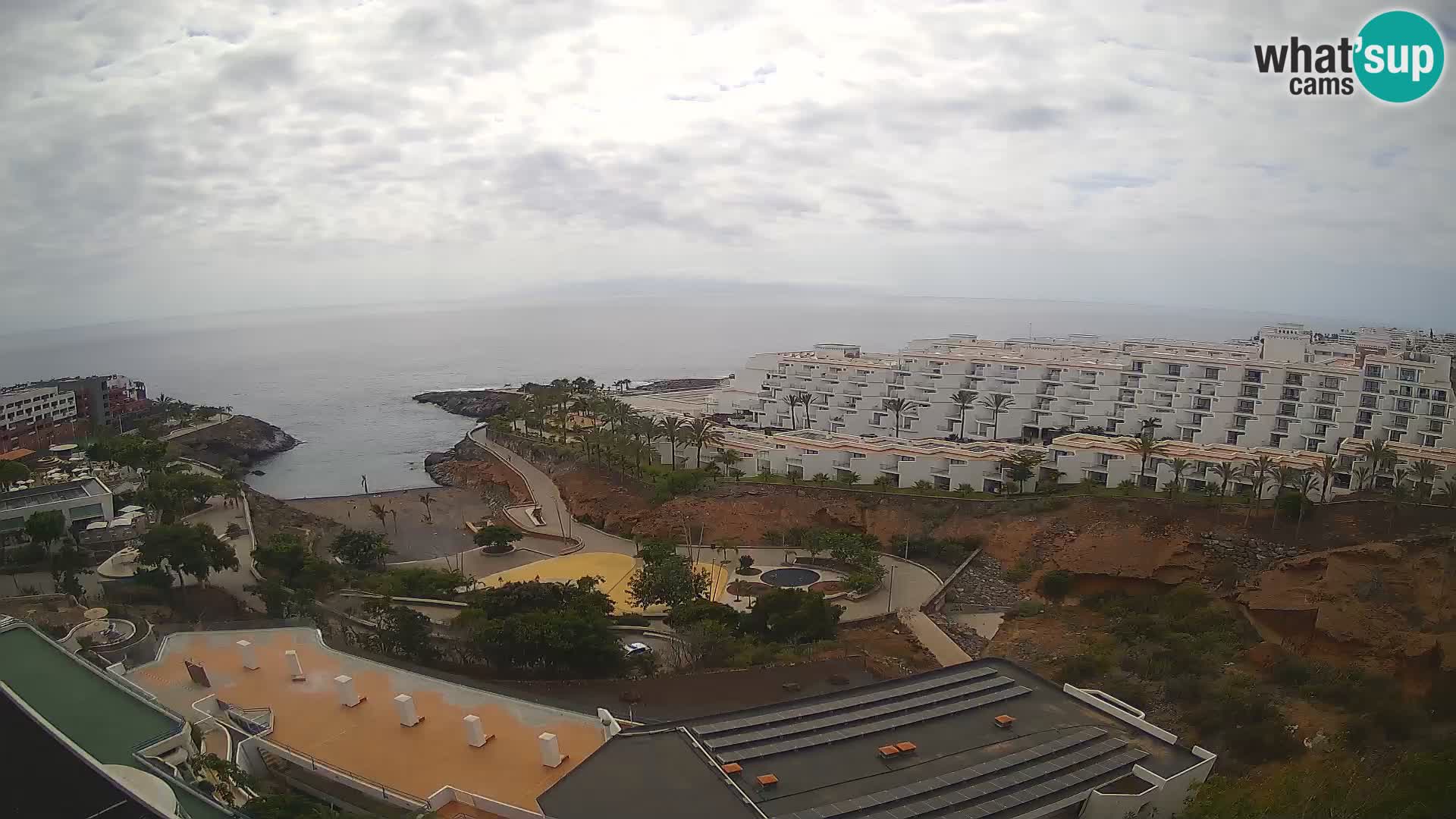 Live webcam Playa de Las Galgas – Playa Paraiso – La Gomera island – Adeje – Tenerife