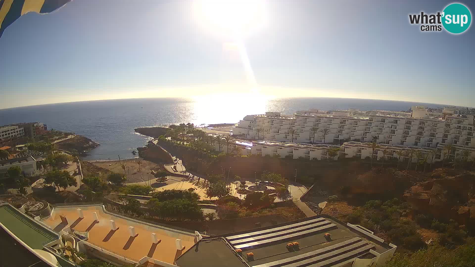 Live webcam Playa de Las Galgas – Playa Paraiso – La Gomera island – Adeje – Tenerife