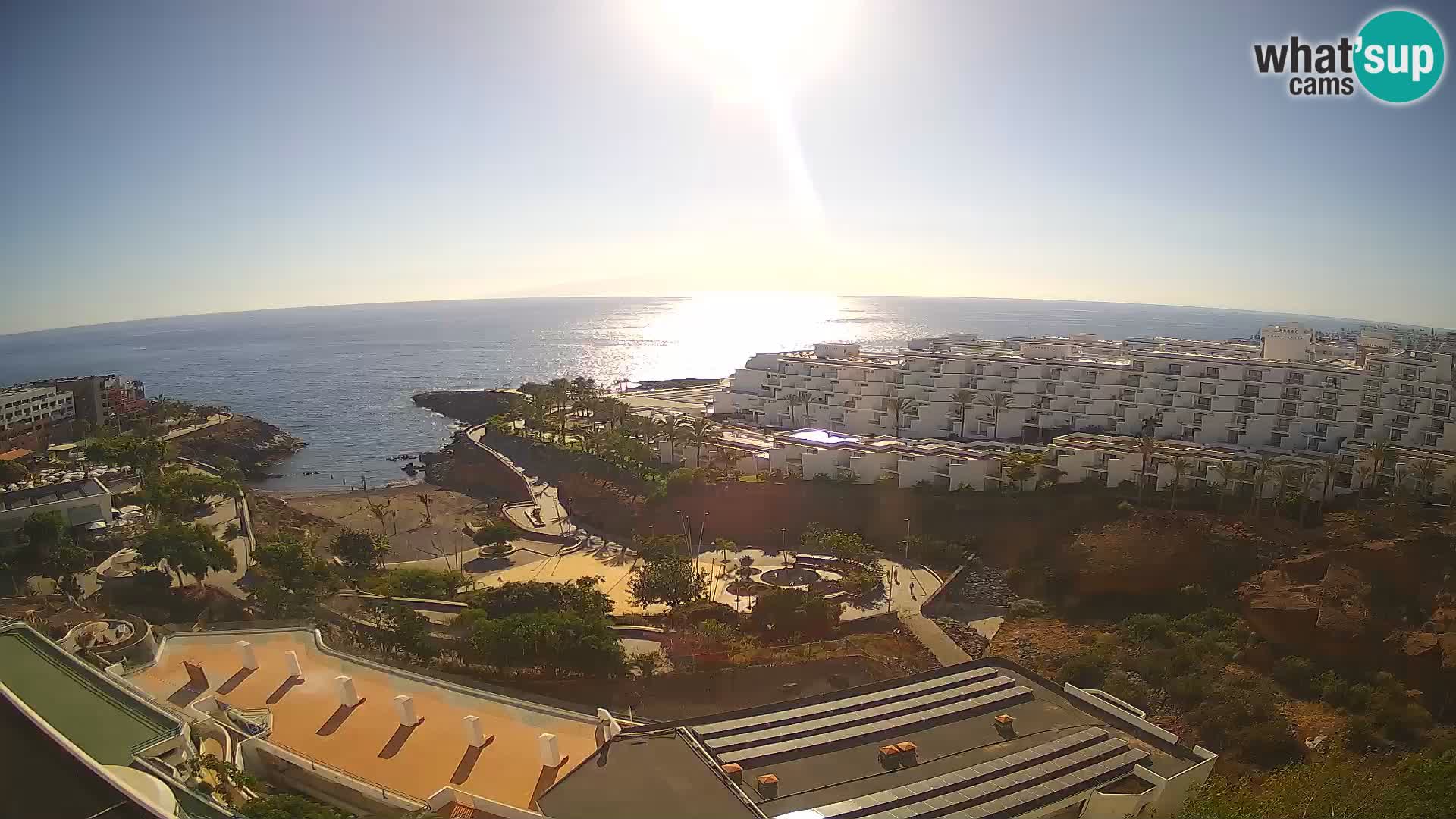 Spletna kamera v živo Las Galgas plaža – Playa Paraiso – otok La Gomera – Costa Adeje – Tenerife